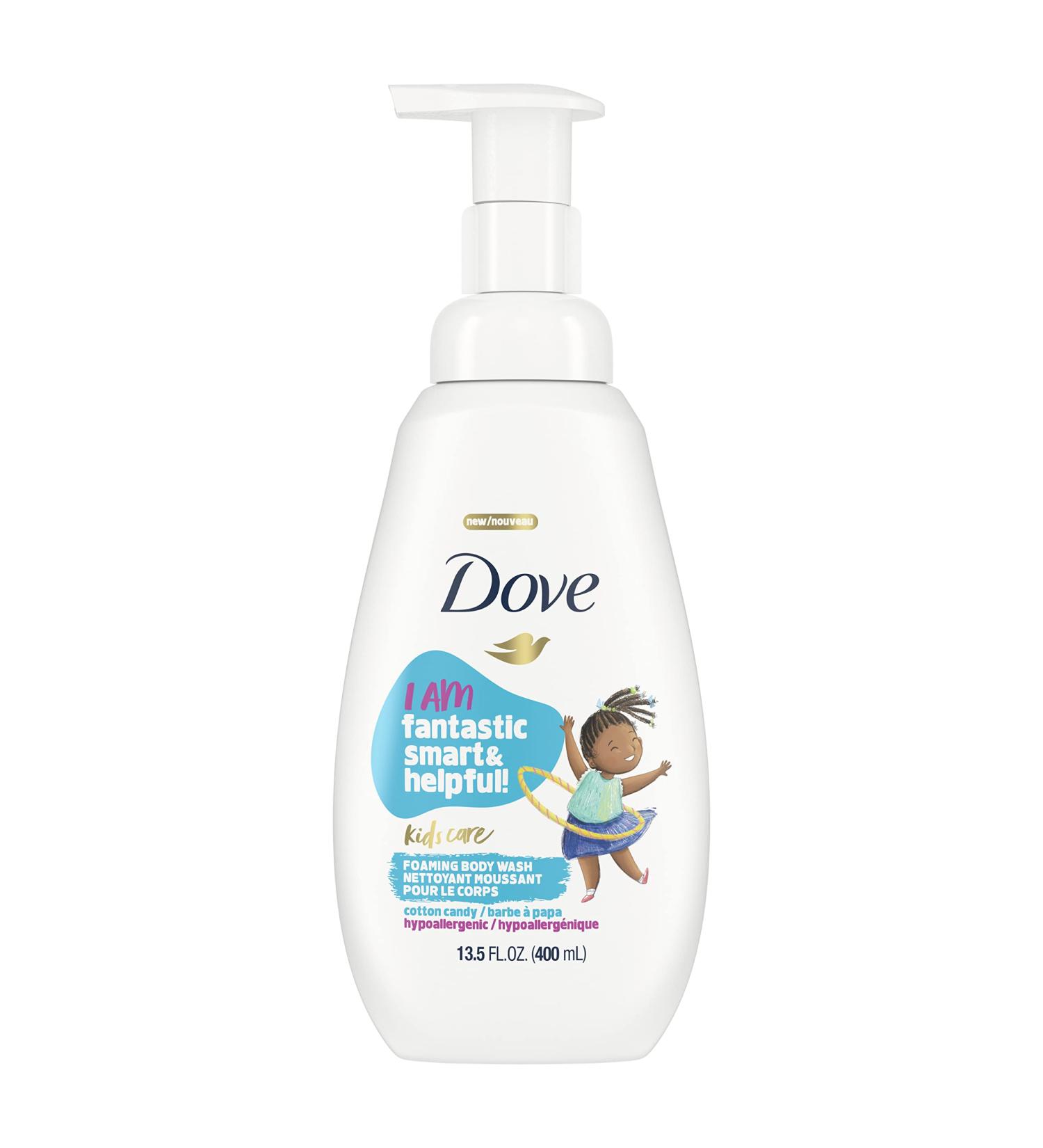 Dove Kids Care Cotton Candy Foaming Body Wash 13.5 oz - Hypoallergenic & Unscented - Buy Online on GoSupps.com