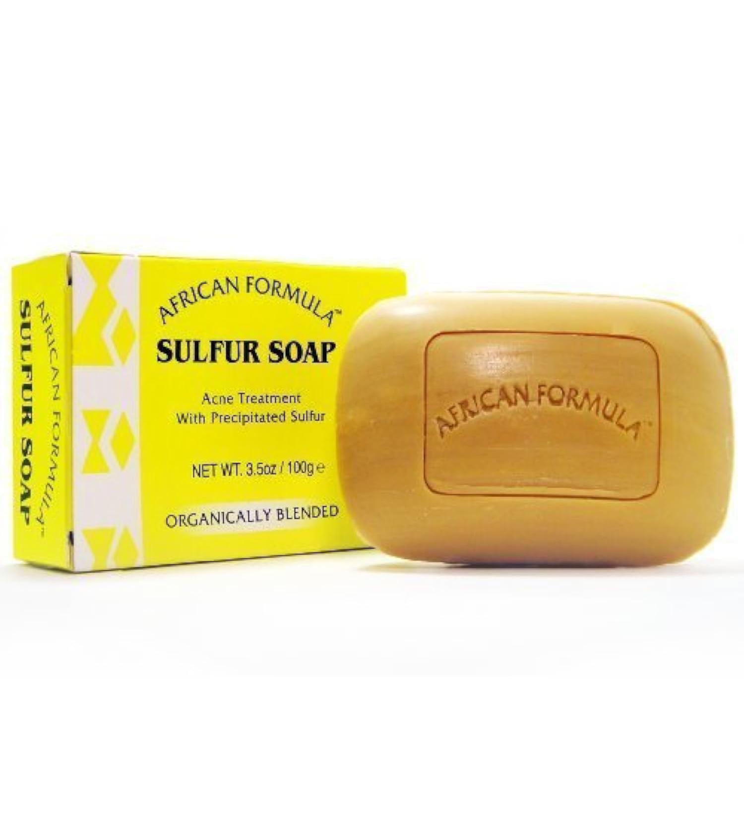 Grisi Sulfur Soap Acne Treatment Facial Soap (3.5oz) by Sulfur Soap African Formula
