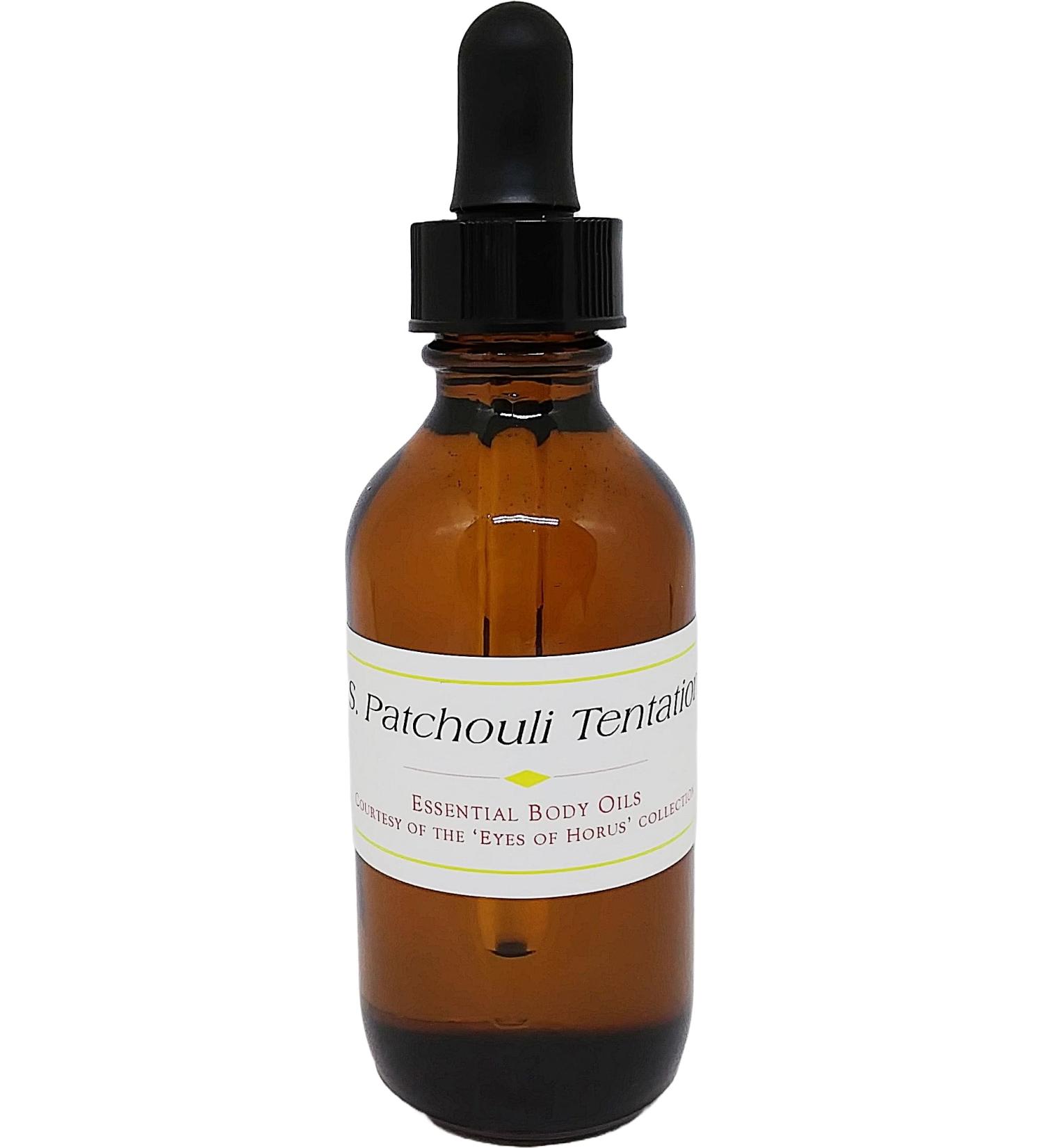 Splendida Patchouli Tentation - Type B For Women Scented Body Oil Fragrance Glass Dropper Top - Gold - 2 oz. - ID#38708 2 Fl Oz (Pack of 1)