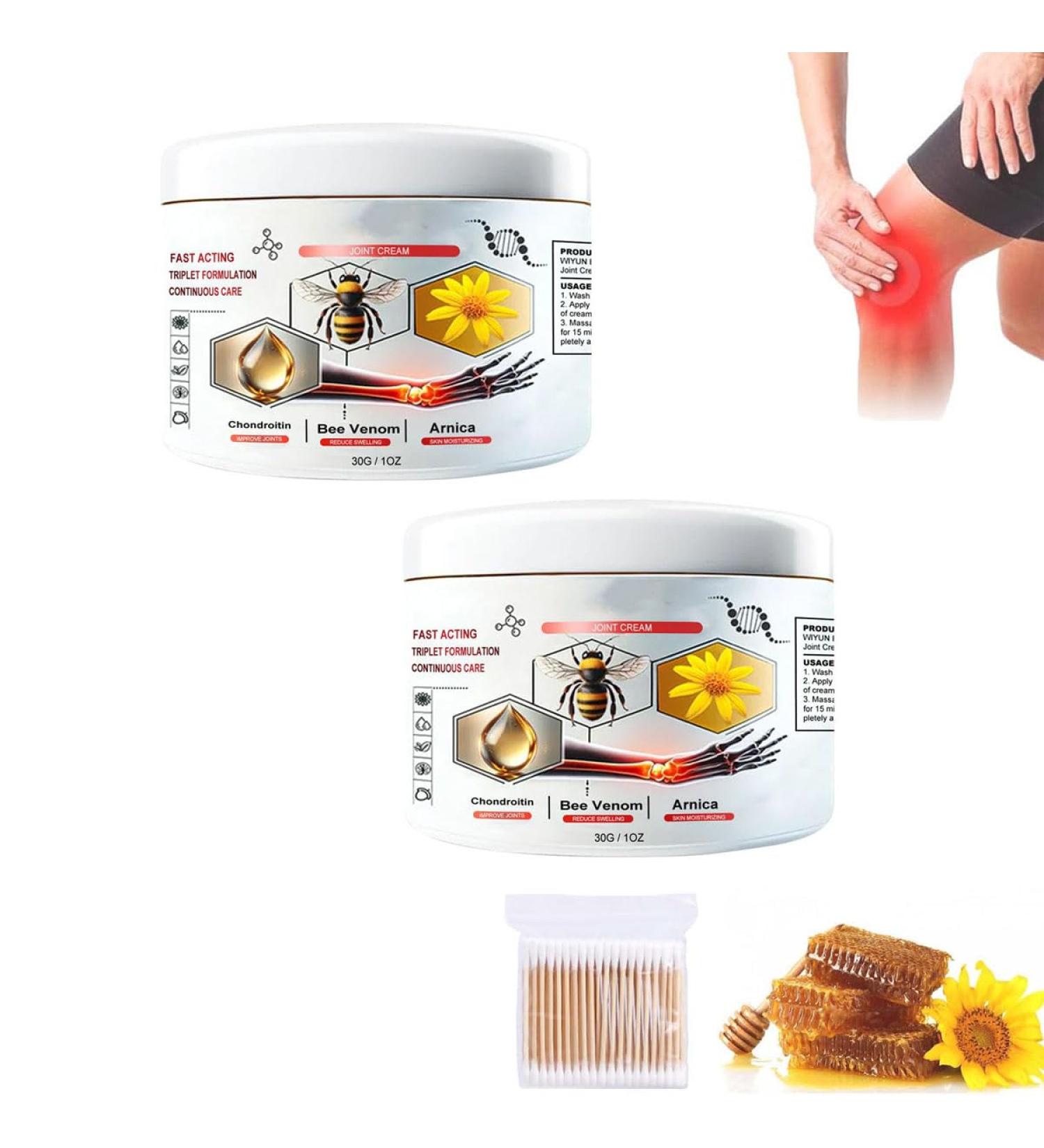 Bienengiftsalbe Bee Venom Cream for Pain Relief - 2PCS Arthrosis Treatment | Todahof International Shipping - Buy Online on GoSupps.com