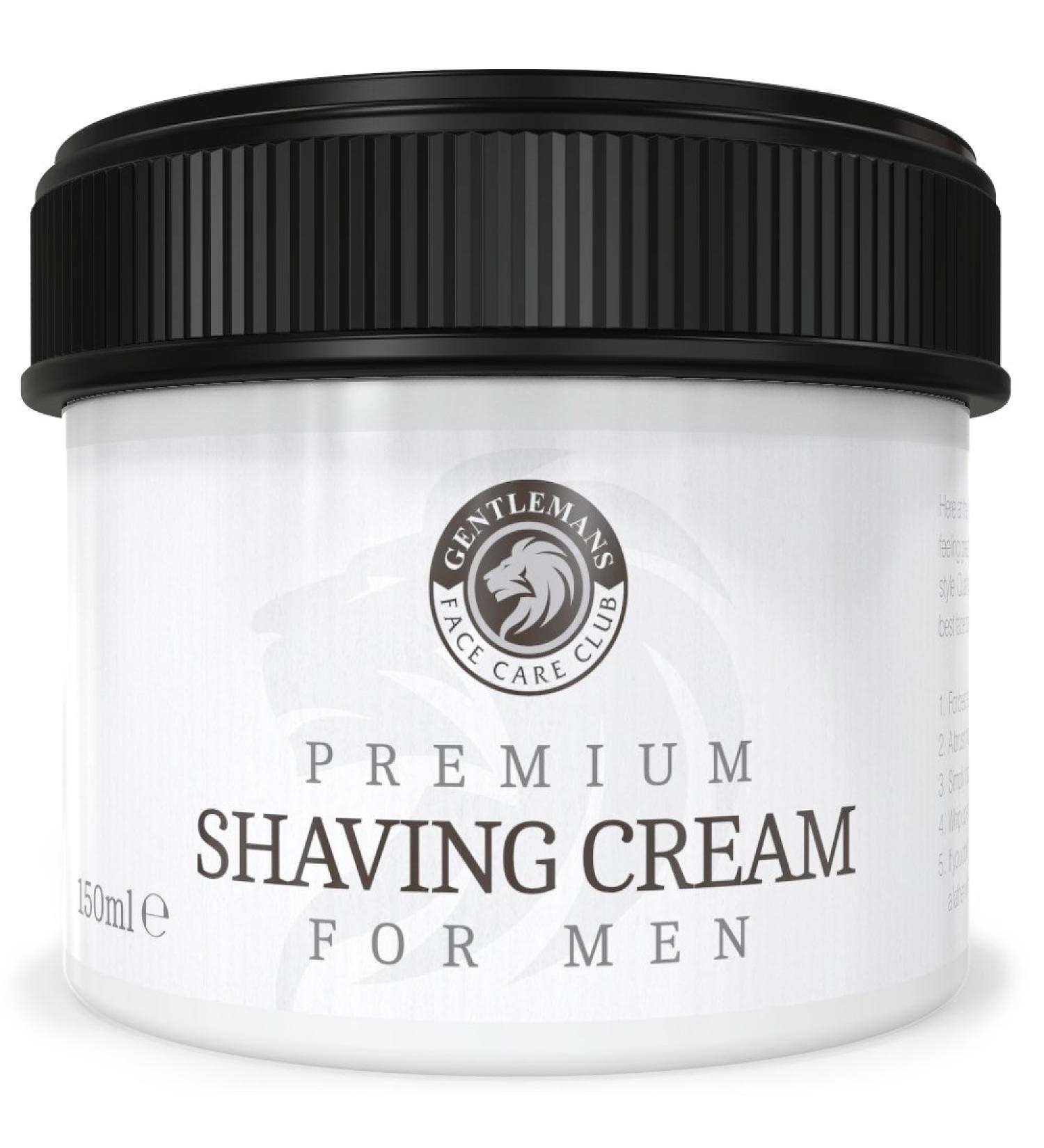 Gentlemans Face Care Club Sandalwood Shave Cream - Large 90 Day Supply 150ml Pot - Buy Online on GoSupps.com