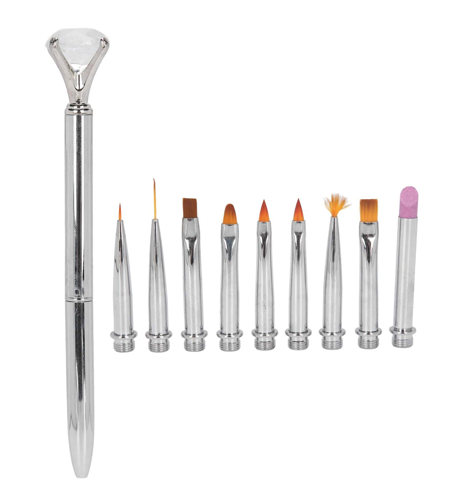 Nail Art Painting Pen Unique Features Easy And Convenient Strong Flexibility Nail Art Liner Meet Demand Manicure Store Beauty Salon Salon Shop for Home(Silver) - Buy Online on GoSupps.com