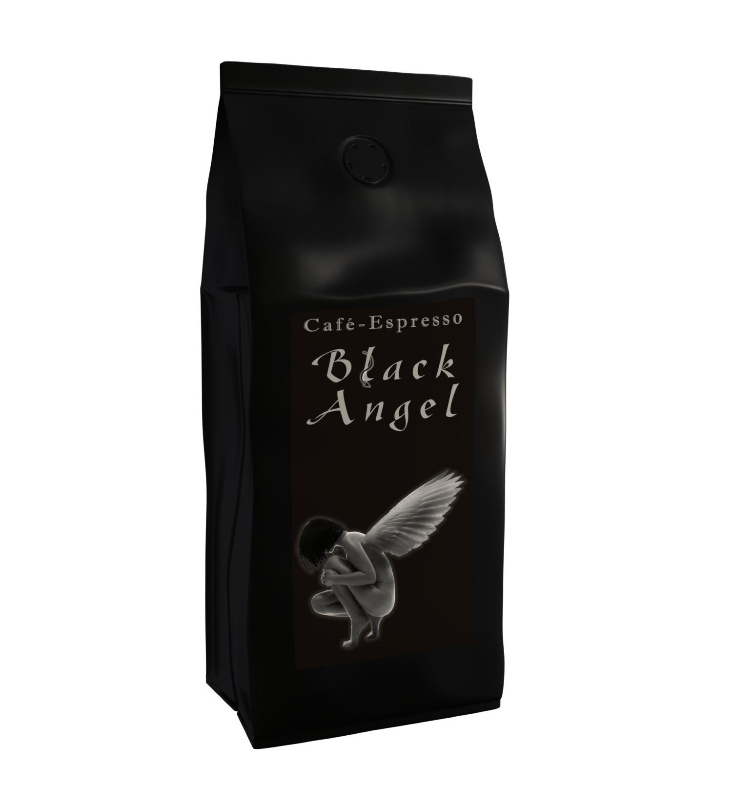  C&T Black Angel Espresso Coffee Beans - Dark Roast (Ground 200g) - Premium Coffee - Low Acidity - Freshly Roasted - Buy Online on GoSupps.com