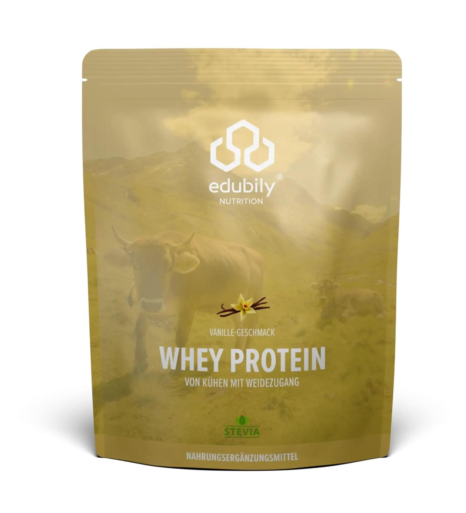 edubily nutrition Concentr de prot ines de lactos rum - Poudre prot in e tr s soluble base de lait bio certifi - Sans sucre (750 g vanille) Vanille 750 g - Buy Online on GoSupps.com