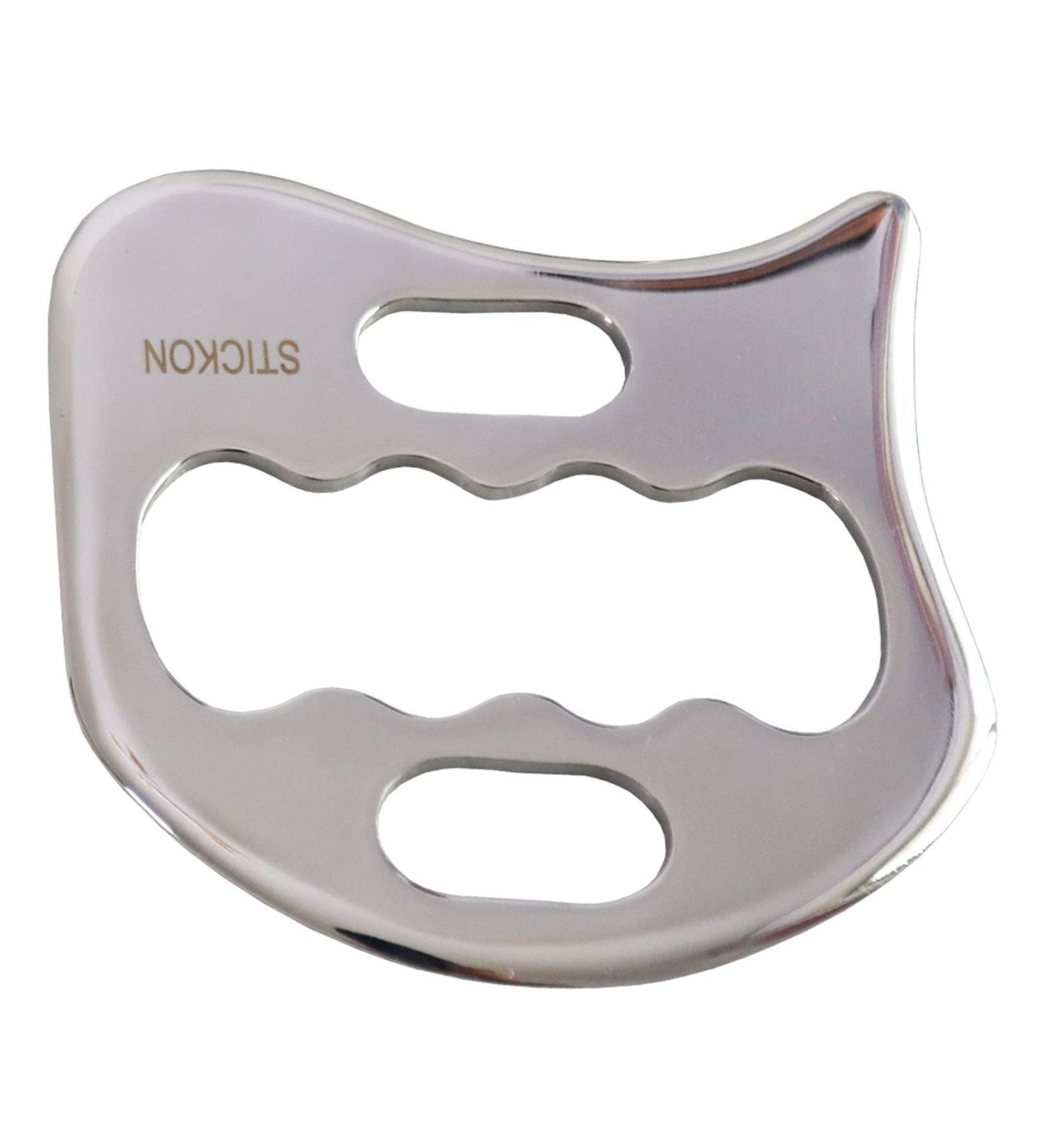 Justsun Gua Sha Schaber - Stainless Steel Soft Tissue Massage Tool for Spa & Acupuncture - Relieve Muscle Pain - Buy Online on GoSupps.com
