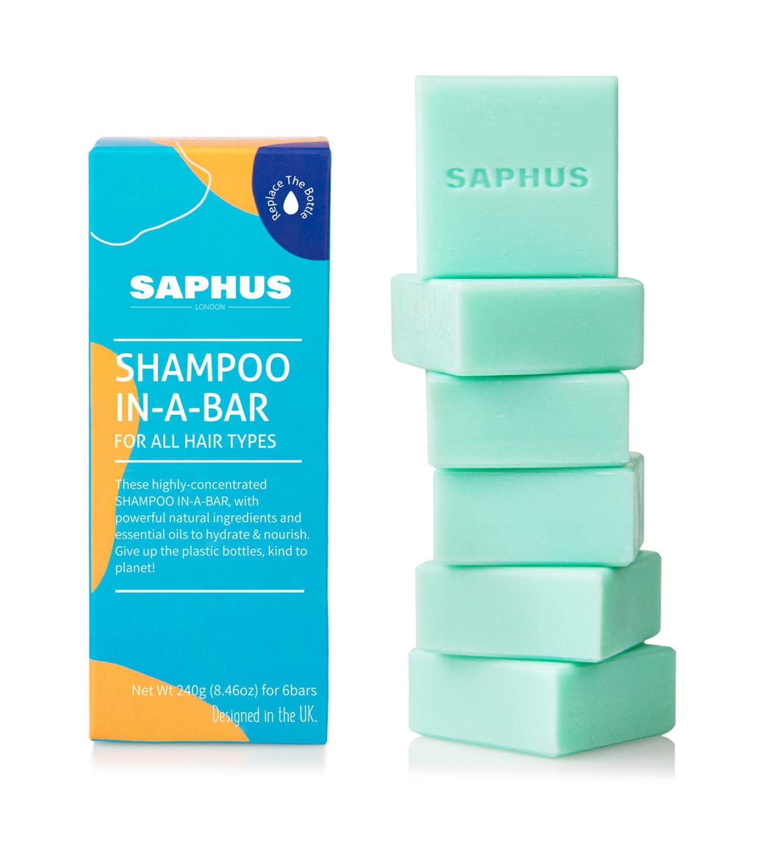 6Pcs Natural Ingredient Shampoo Bars with Conditioner | Sulfate Free, Plastic Free | Travel Friendly - Buy Online on GoSupps.com