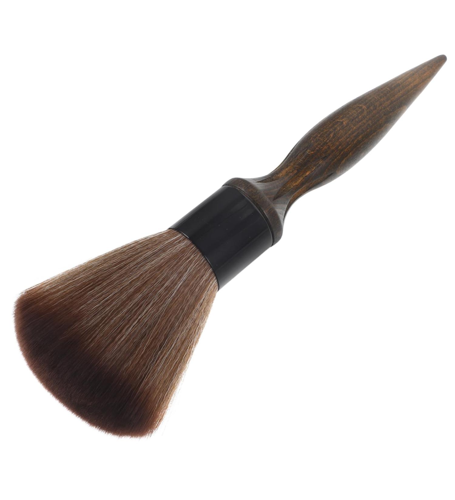 Housoutil Hair Brush Duster Barbers Brush Haircut Brush Hair Cutting Brush Neck Brush Barber Long Handle Wood Accessories - Buy Online on GoSupps.com
