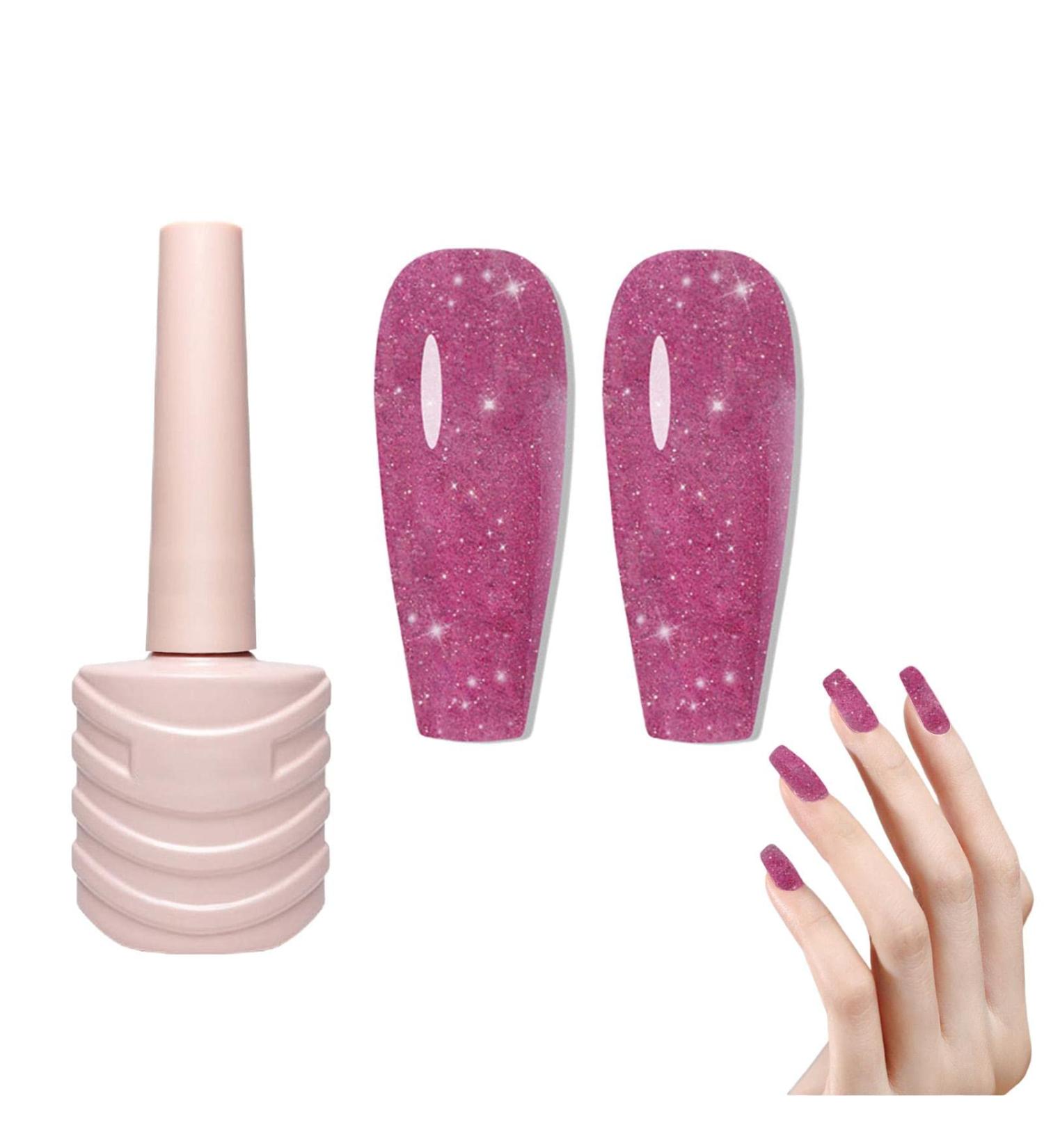 Sparkly Shiny Gel Nail Polish Reflective Gel Polish | Shining Design Polish Colorful Broken Drill Glue 03 - Buy Online on GoSupps.com