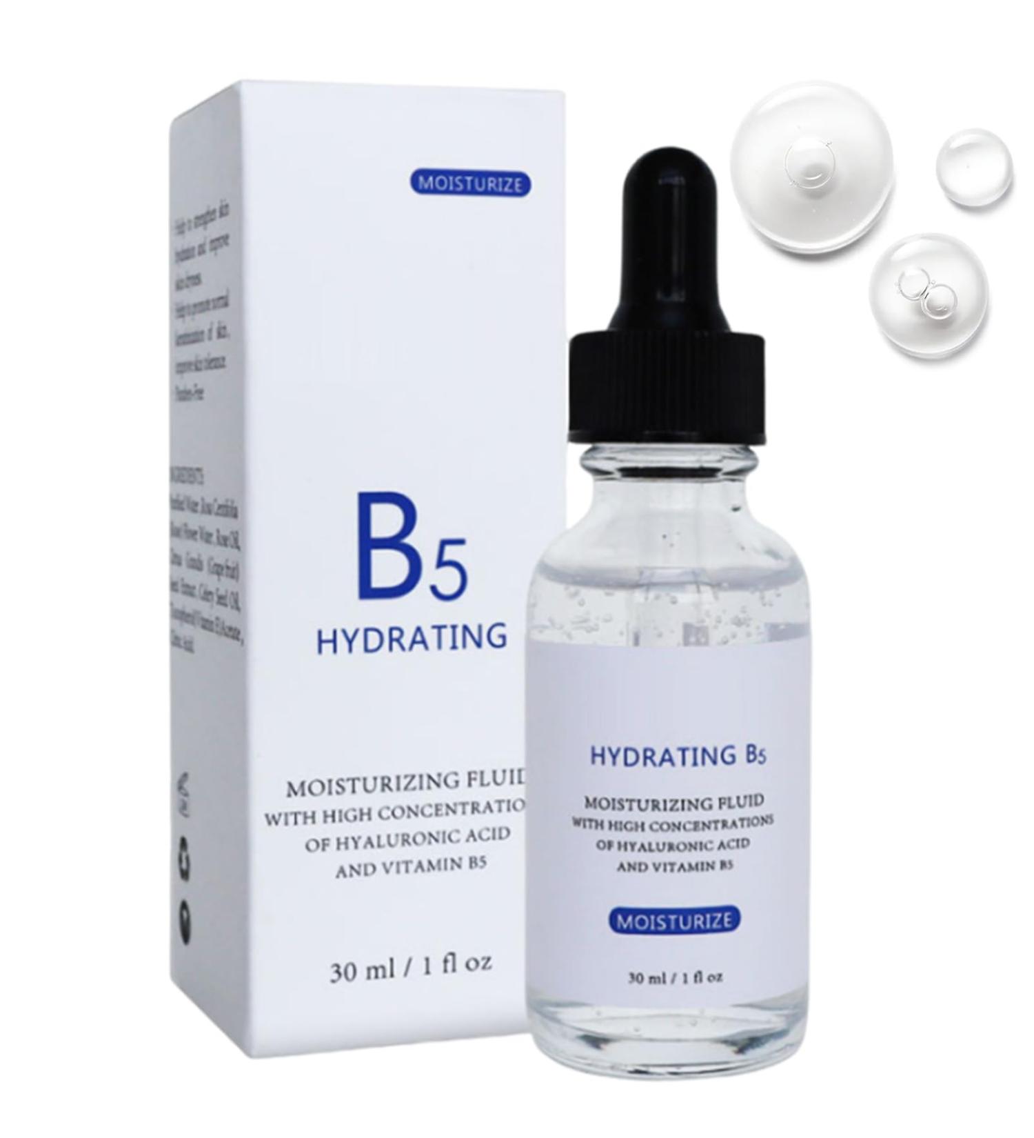 B5 Face Serum Hyaluronic Acid Anti Wrinkle Aging Facial Serum With Vitamin B5 Improve Rough Skin Ultra-Hydrating Ultra-Repairing Formula B5 Serum Concentrate 30ml - Buy Online on GoSupps.com