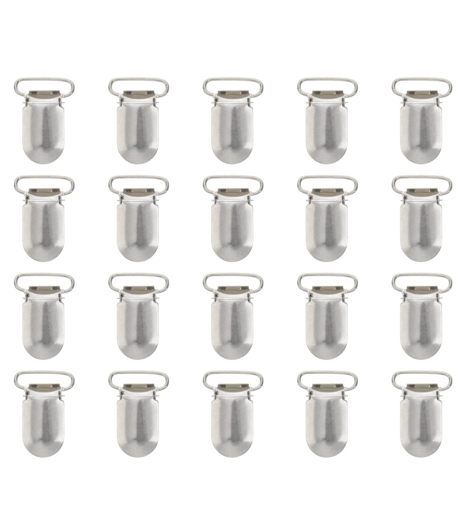 VALICLUD 20pcs Metal Pacifier Holder Clips - Durable Suspender Clips for Pacifiers - Heavy Duty Infant Accessories - Buy Online on GoSupps.com