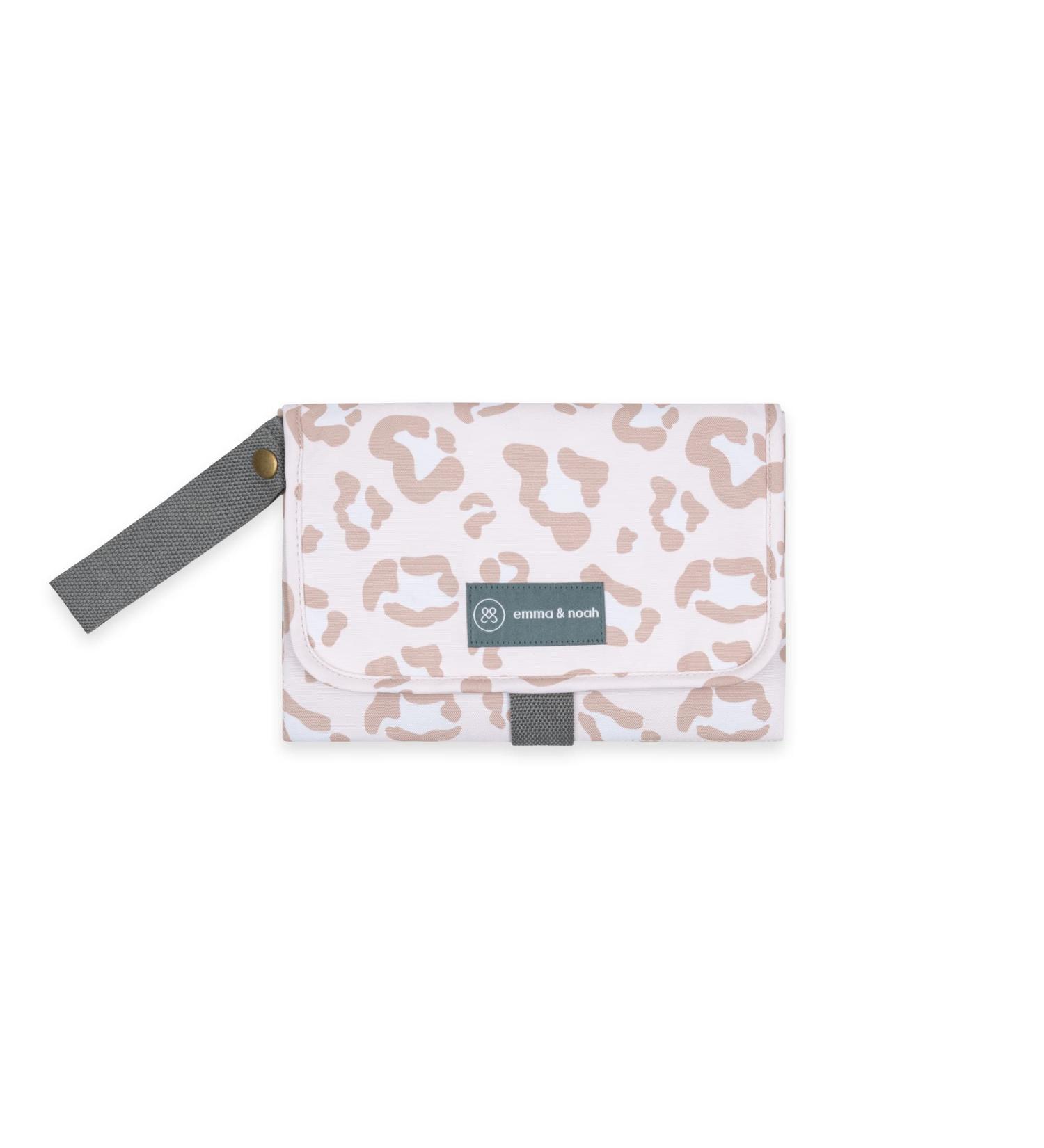 Emma & Noah Wrap Pad for On-the-Go - Washable Diaper Bag with Stroller Organizer (82x52 cm Folded 25x18 cm) - Leo Beige - Buy Online on GoSupps.com