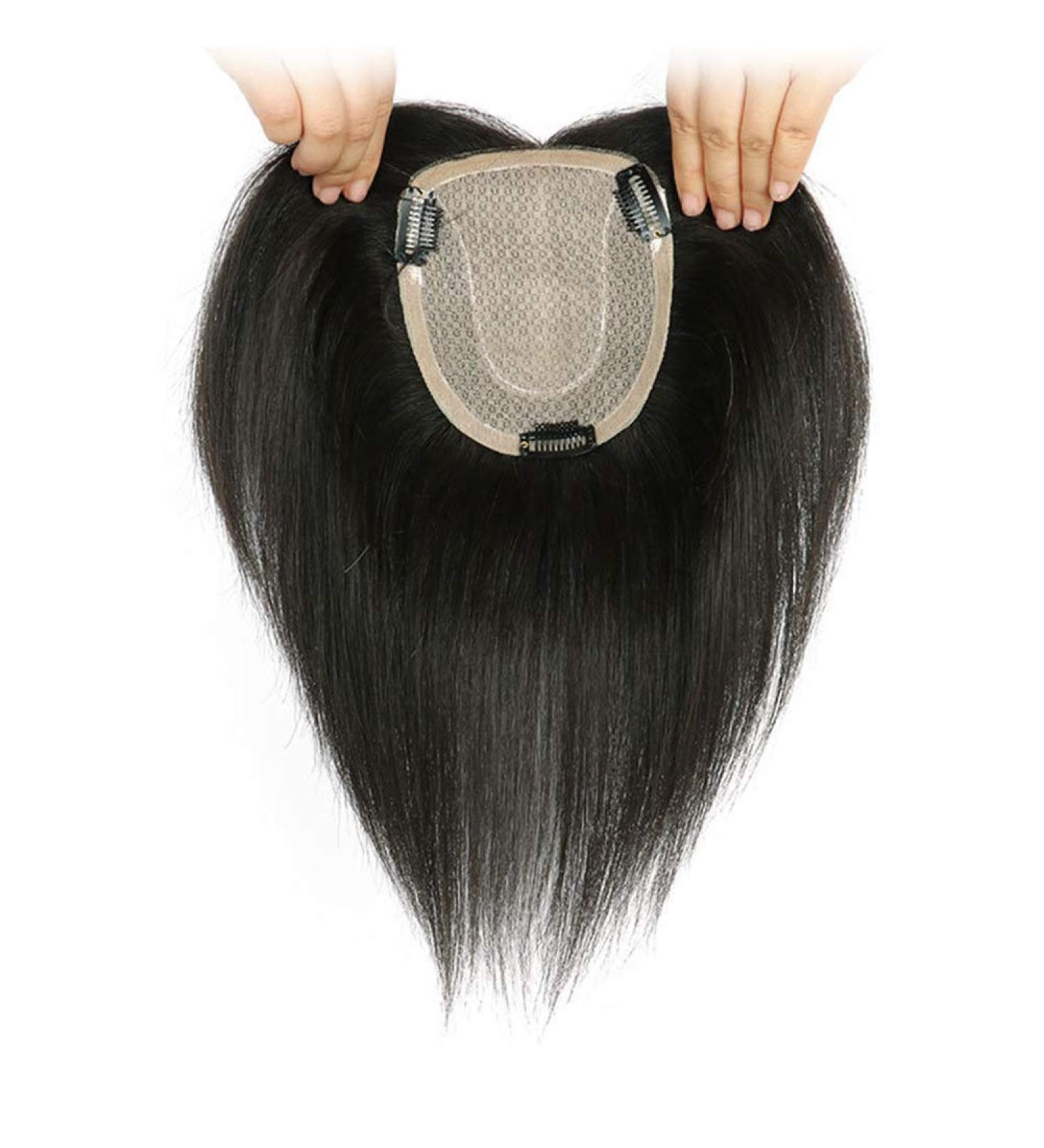 Hand Tied Human Hair Toppers for Women | 4.7 x 5.5 Clip-In Hairpieces - International Shipping Available - Buy Online on GoSupps.com