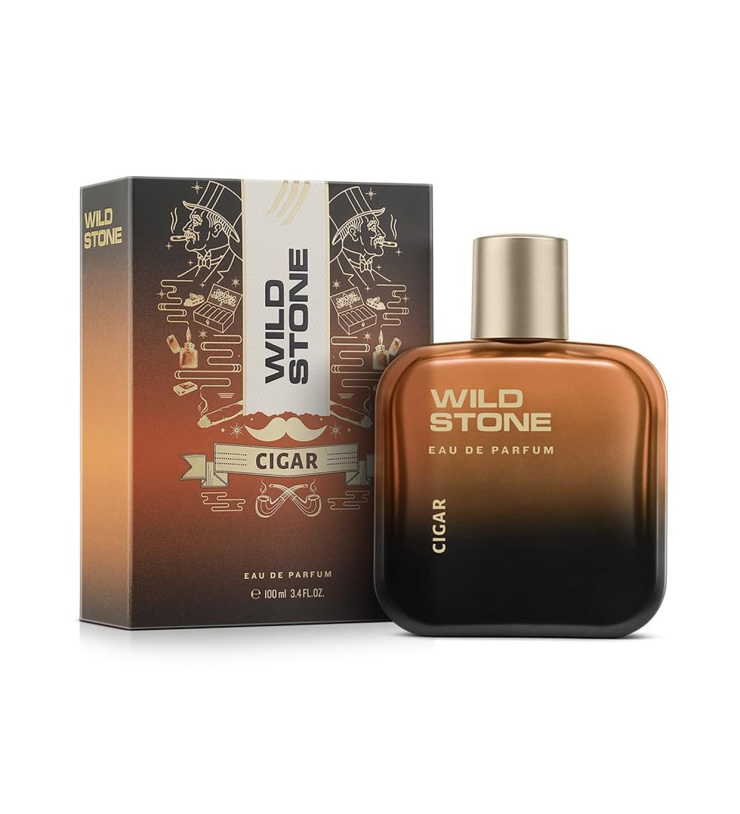 Wild Stonee Cigar Eau De Parfum for Men 100ml|Spicy and Woody Long Lasting Perfume for Men| Dailywear Fragrance|Premium EDP - Buy Online on GoSupps.com