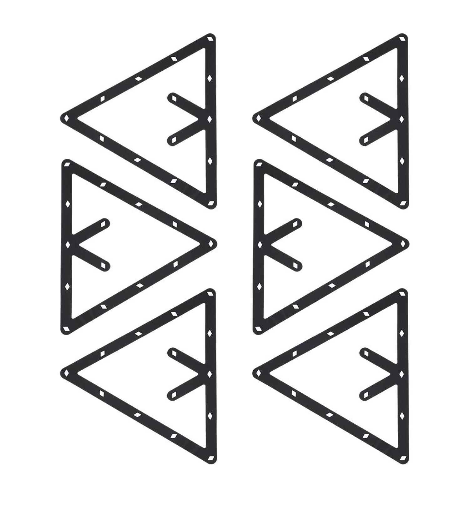 Zetiling 6PCS Magic Rack Billiards Sheet - Pool Table Triangle Ball Holder for 8, 9, and 10 Ball Rack - Cue Accessories - Buy Online on GoSupps.com