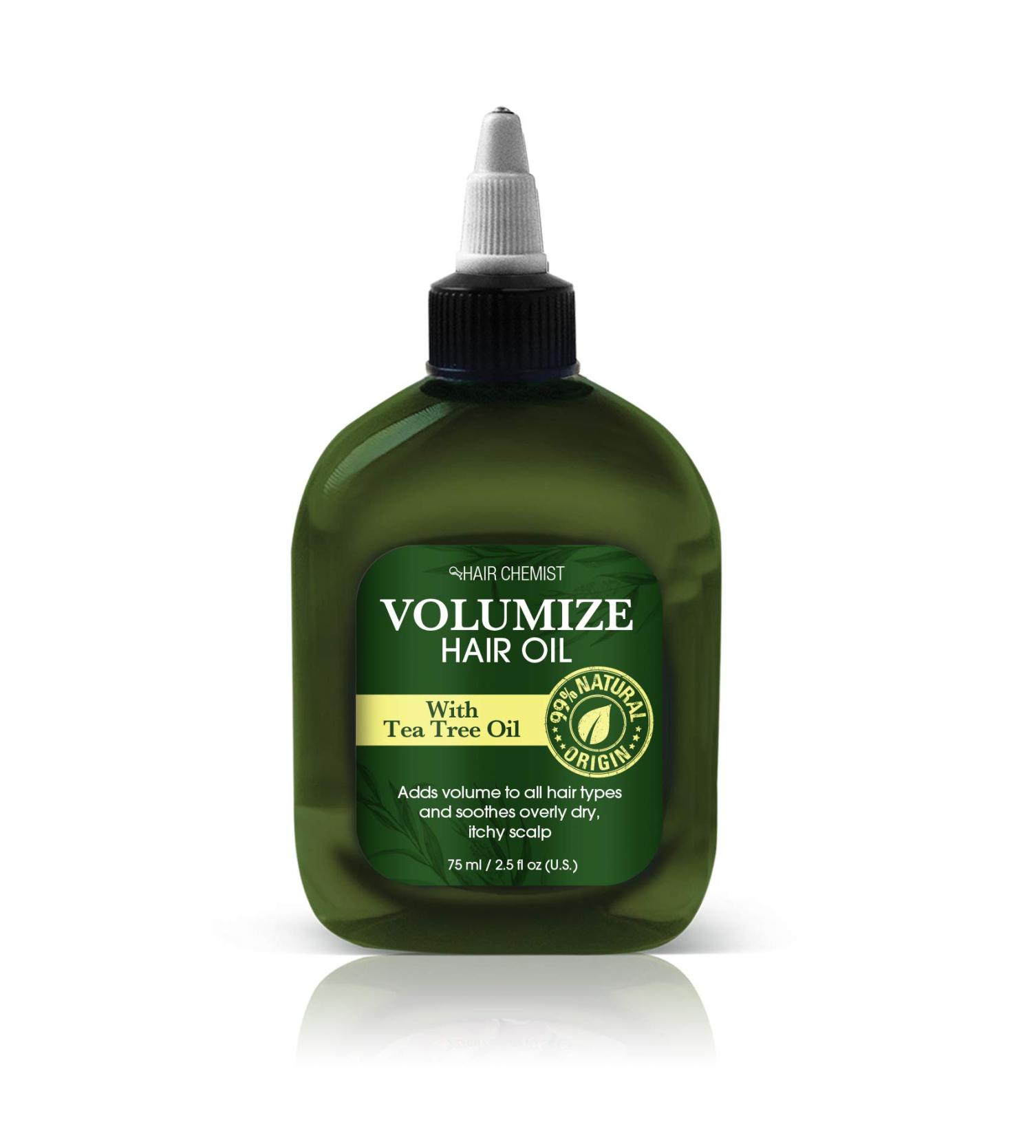 Hair Chemist Volumize Hair Oil with Tea Tree Oil 2.5oz - Natural Volume Boosting Formula - Buy Online on GoSupps.com
