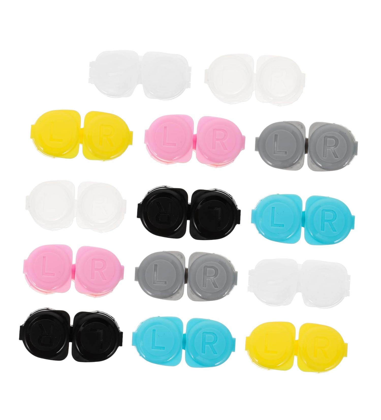 Homsfou 14th Double Glasses Case & Mini Contact Lens Container - Cleaning Kit with Mirror - Perfect Travel Solution for Eye Lenses - Buy Online on GoSupps.com