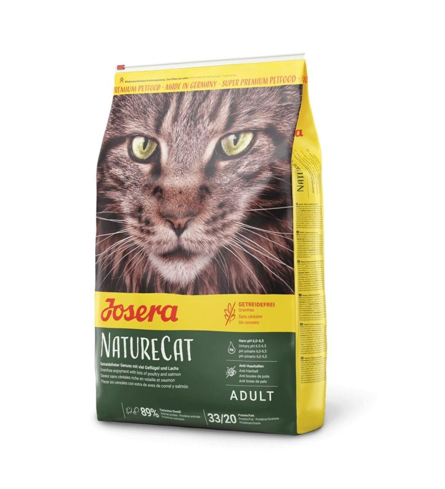 Josera Naturecat Cereal-Free Cat Food 10 kg | Super Premium Poultry & Salmon Dry Food for Adult Cats | International Shipping Available - Buy Online on GoSupps.com