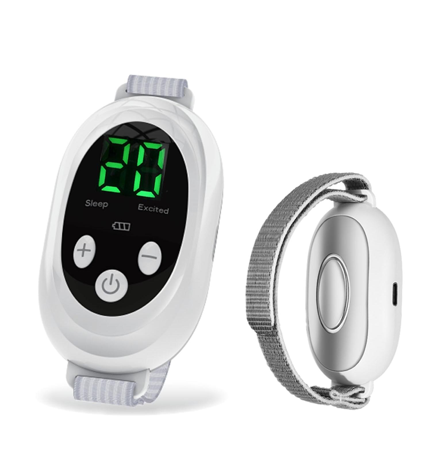 Anti-Nausea Wristband - Rechargeable Motion Sickness Bands for Travel & Morning Relief - White - Buy Online on GoSupps.com