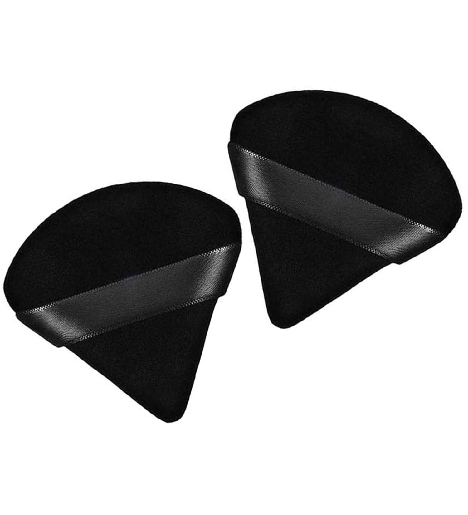 Generic 2 Pieces Powder Puff Triangle Powder Puff Soft Makeup Powder Puffs Reusable Powder Puff Triangle Dry Wet Velour Puff for Loose Powder Daily Makeup Foundation Cream Blush (Black) - Buy Online on GoSupps.com
