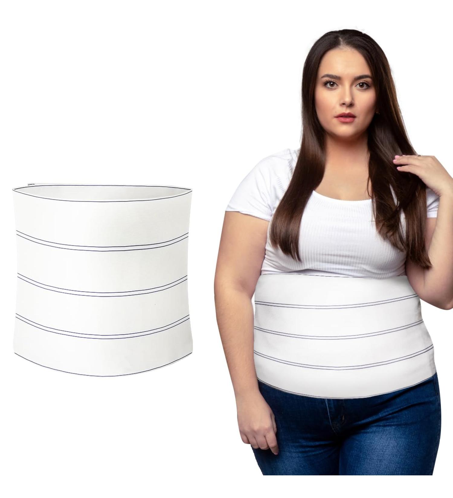 Lynnuo Abdominal Binder for Women | 12-Inch Stomach Binder after Surgery | Hysterectomy Belly Band | Plus-Size Postpartum Support (45-60 Inches) - Buy Online on GoSupps.com