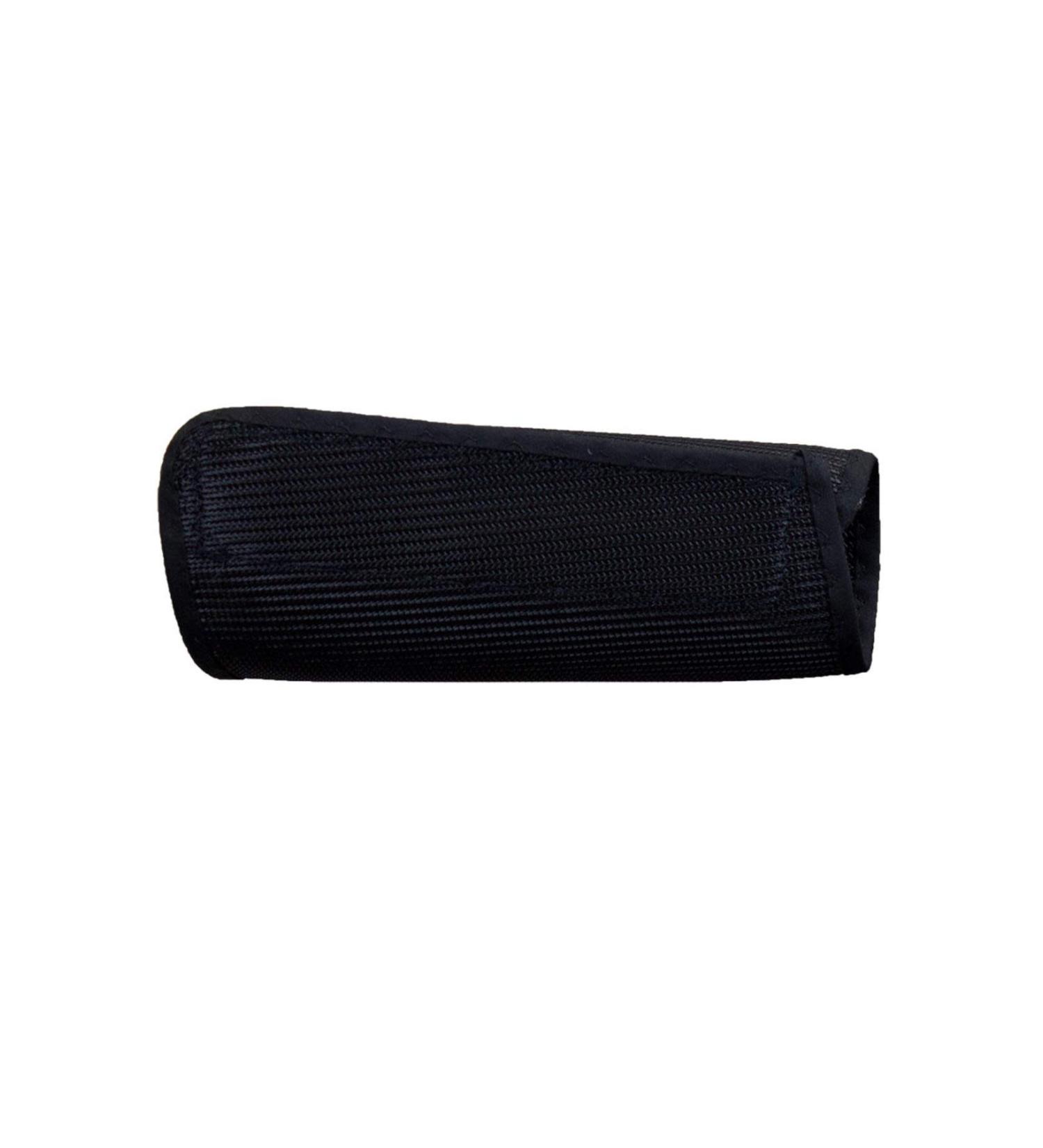 National Safety Apparel S01MC9XXL Long Two-Ply Black Poly Mesh Wristlet 9" X-Large Black