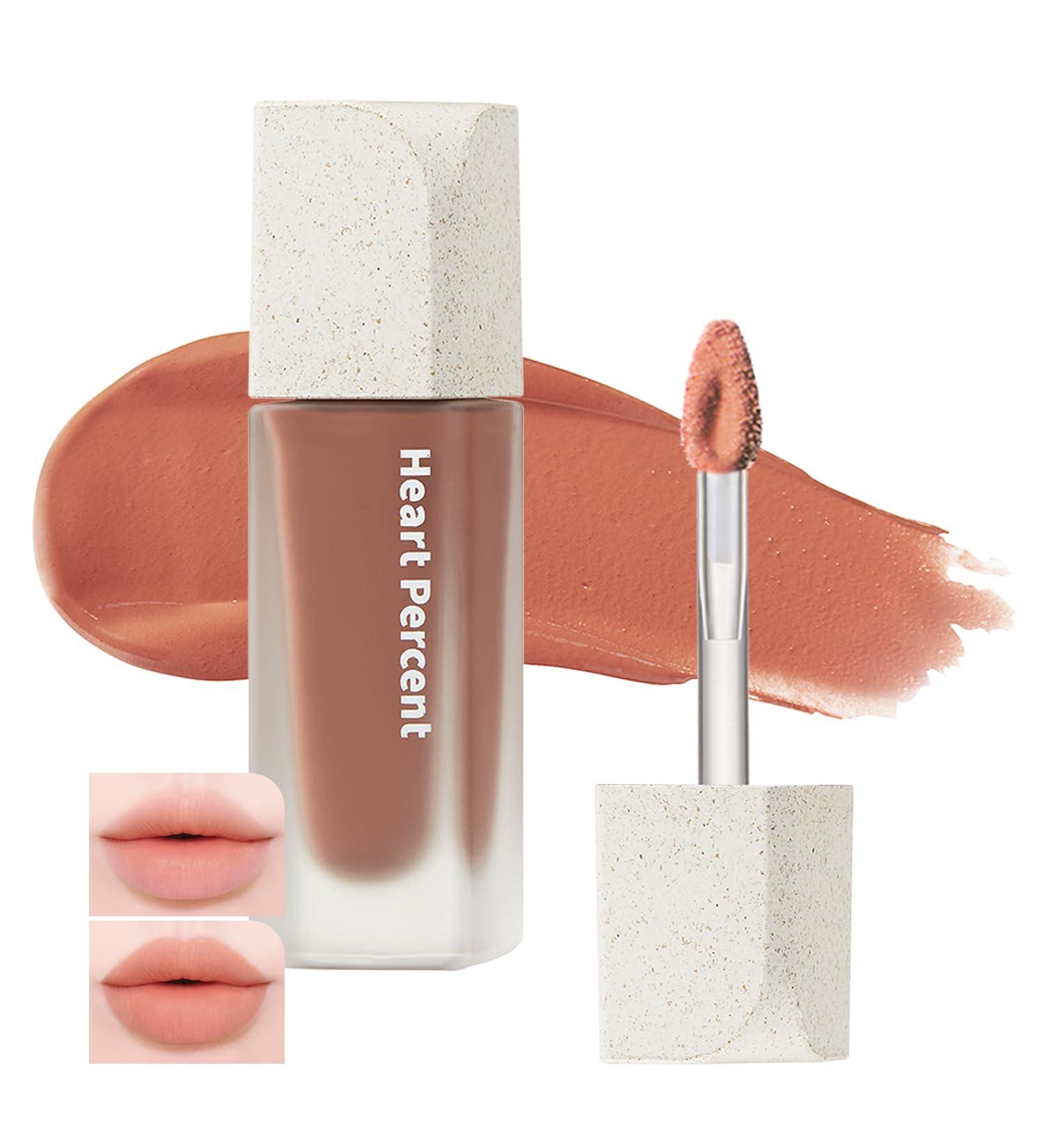 Heart Percent Dote on Mood Blurry Fog Tint - Velvety Matte Vegan Lip Stain #01 Mellow Peach | Lightweight & Creamy Color Analysis - Buy Online on GoSupps.com