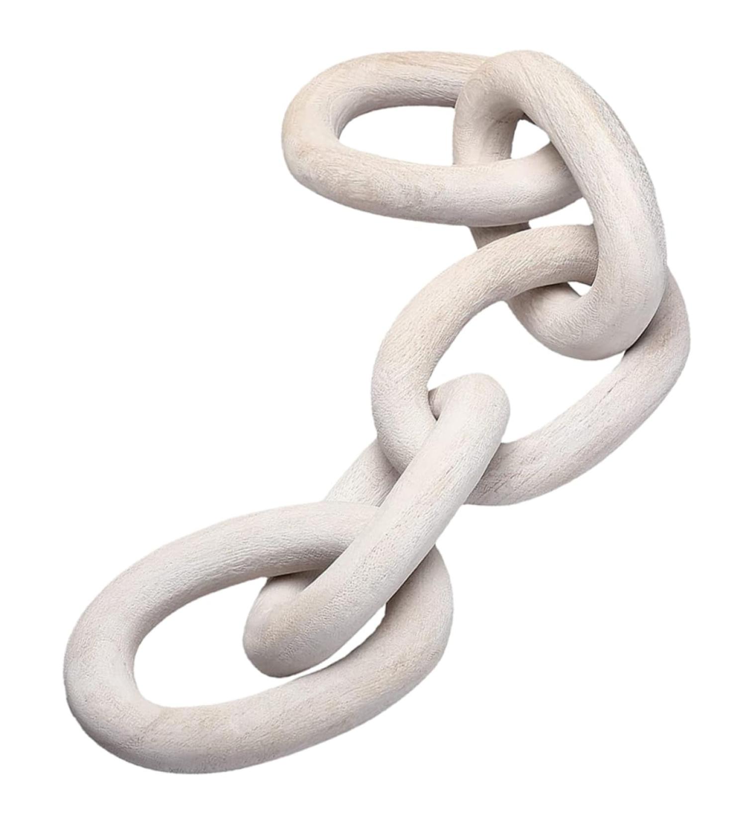 ABOOFAN Coffee Table Decor Wood Decor Tiered Tray Deocr Wall Art Decor Crafts Vintage Hanging Chain Office White 55x10cm - Buy Online on GoSupps.com