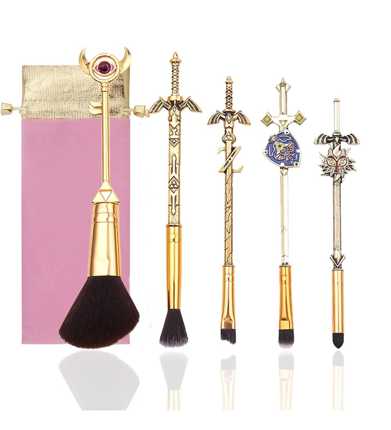 The Legend of Zelda Ocarina of Time Makeup Brush Set - Zelda Fans' Must-Have with A Link To the Past and 4 Swords Design (Zelda-01) - Buy Online on GoSupps.com