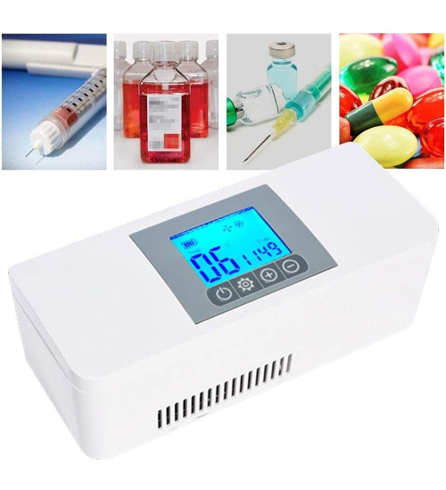 XIAORANA Insulin Cooler 2-8 C Medical Refrigerator for Medicines - Compact 19.3x8.0x7.3 cm Camping Fridge for Insulin/Interferon/Vaccines - Buy Online on GoSupps.com