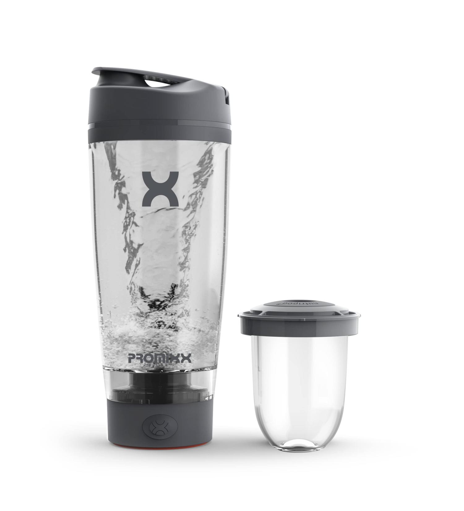 PROMiXX Pro Shaker Bottle Rechargeable includes Supplement Storage  - Buy Online on GoSupps.com