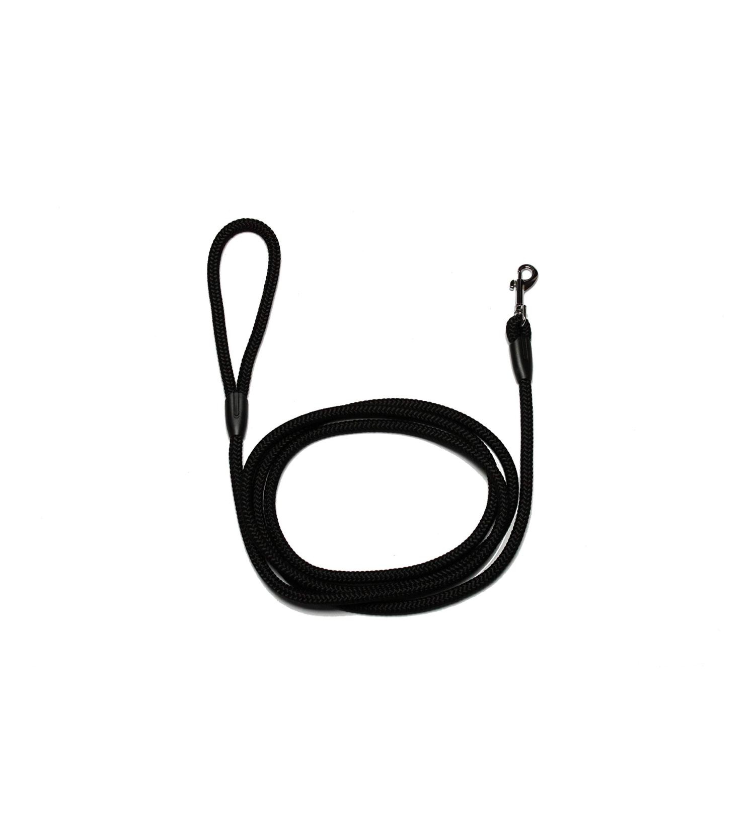 Leash - rope leash with hand loop Basic 10mm 27 colours 7 lengths (3.00 m black) 3.00 m black