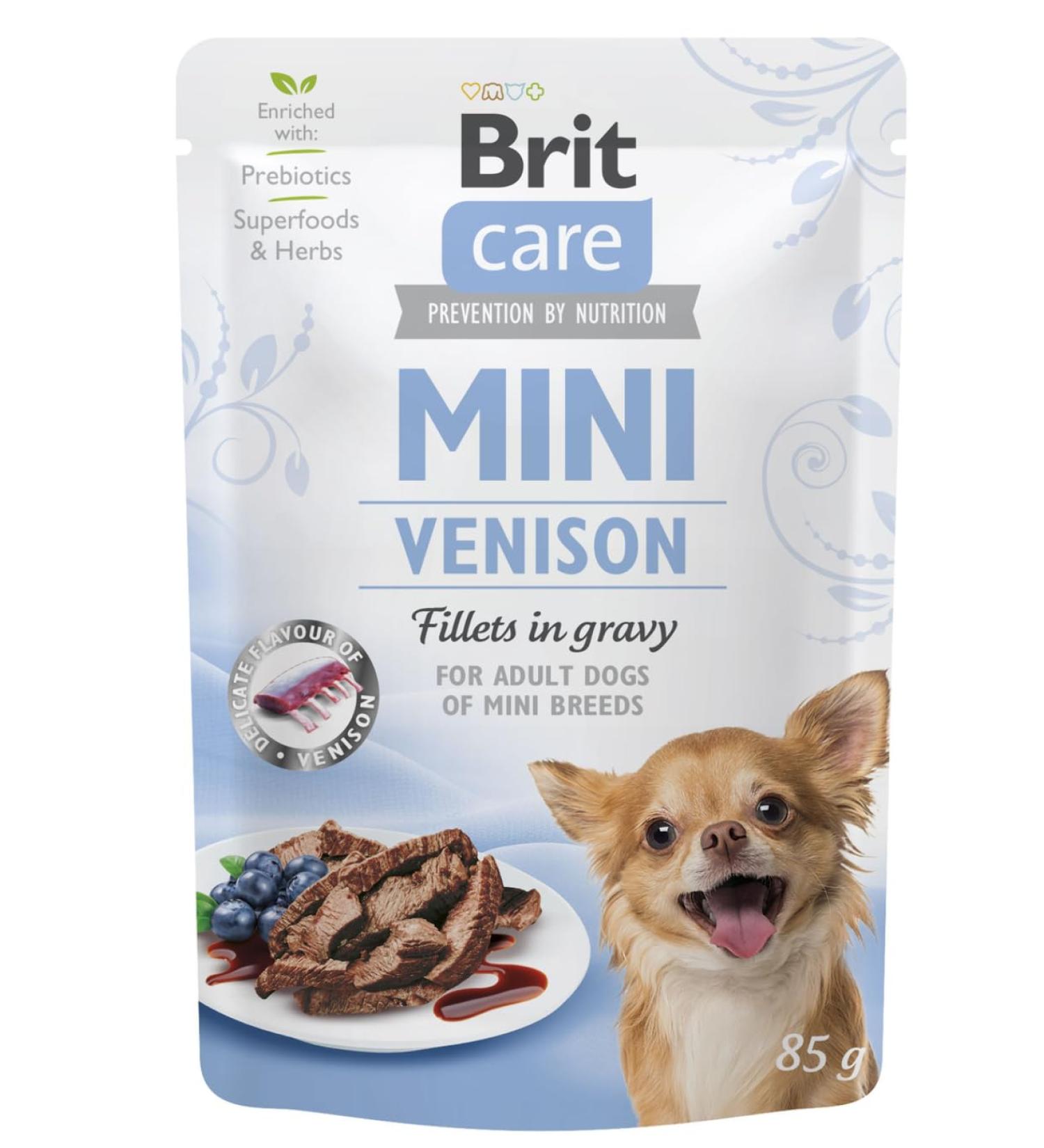 Wet food for dogs VAFO PRAHA sro Brit Care Dog Sasz.85g Mini Venison / 24 - Buy Online on GoSupps.com