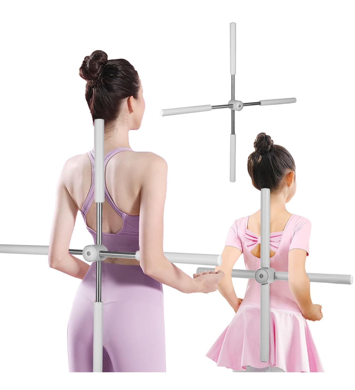 HLEOQVE Yoga Training Sticks - Posture Corrector & Stretching Tool - Retractable Design - Gray - Buy Online on GoSupps.com