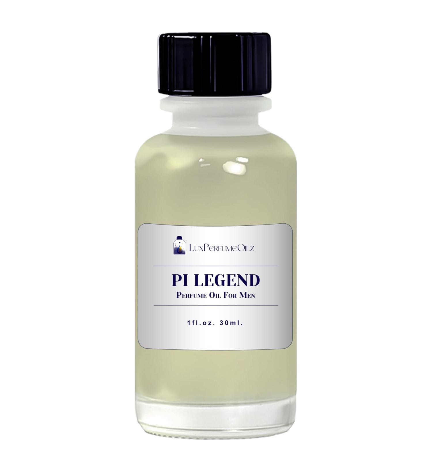 Pi Legend Concentrated Perfume Oil for Men Multiple Sizes Herbal and Warm Notes (30 ML (1 Oz.) Boston Bottle)