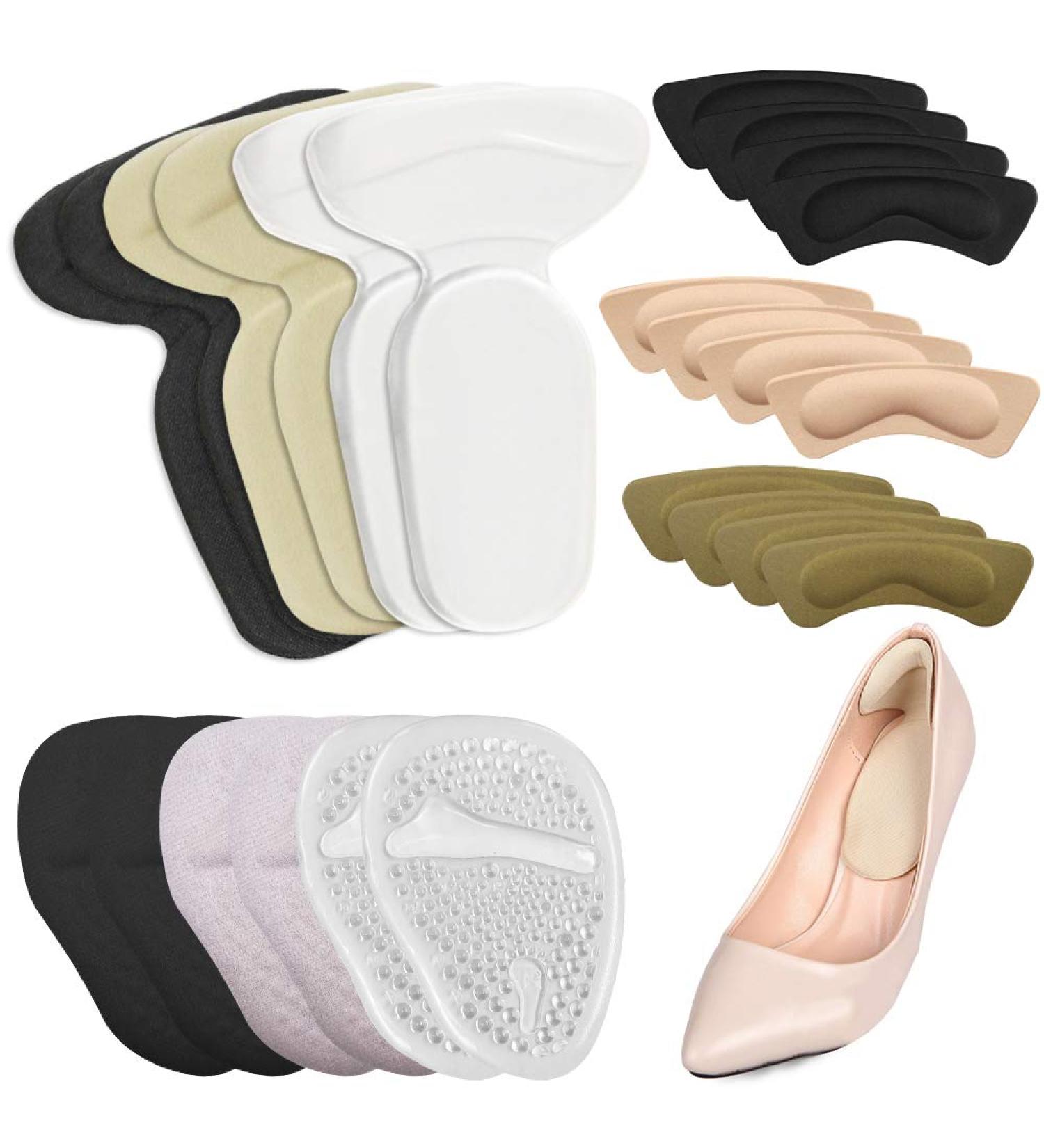 12 Pairs Heel Grips | High Heel Pads & Forefoot Cushion Inserts for Loose Shoes - AIFUDA Foot Care Protector - Buy Online on GoSupps.com