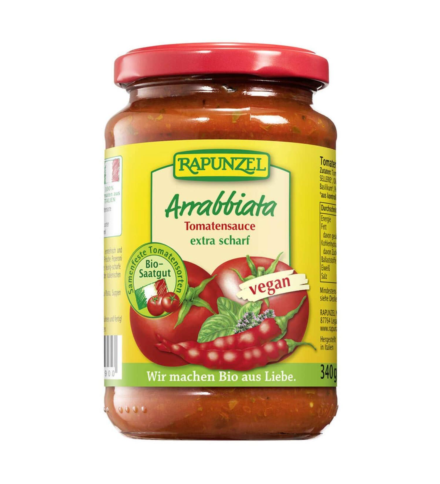 Rapunzel Naturkost Raiponce - Tomato Sauce Arrabbiata - 0.335 l - Lot of 6