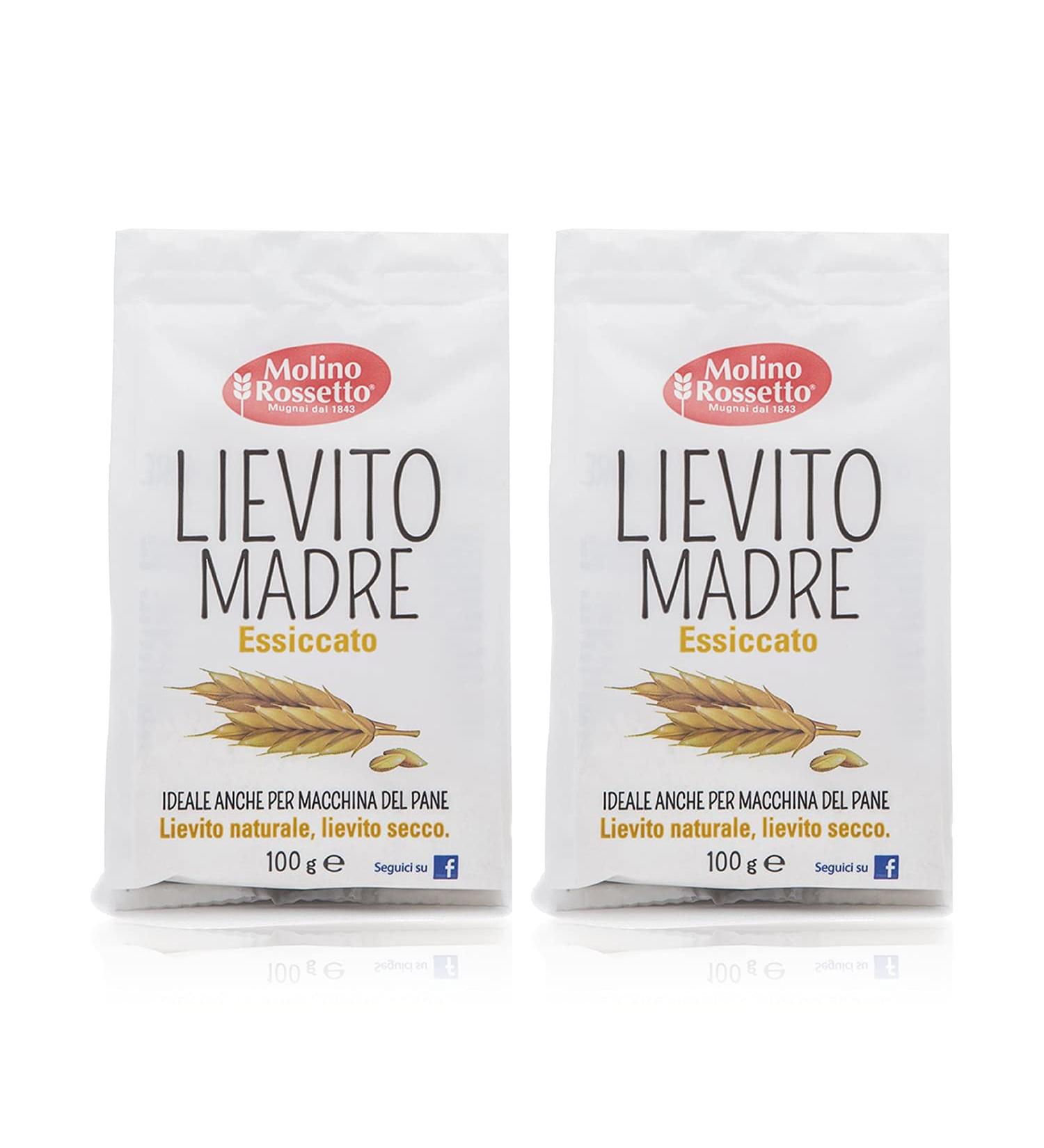 Molino Rossetto Instant Rapid-Rise Dry Yeast - Premium Mother Yeast for Baking Bread, Cake, Pizza Dough - 3.5 oz (2 Pack) - Buy Online on GoSupps.com