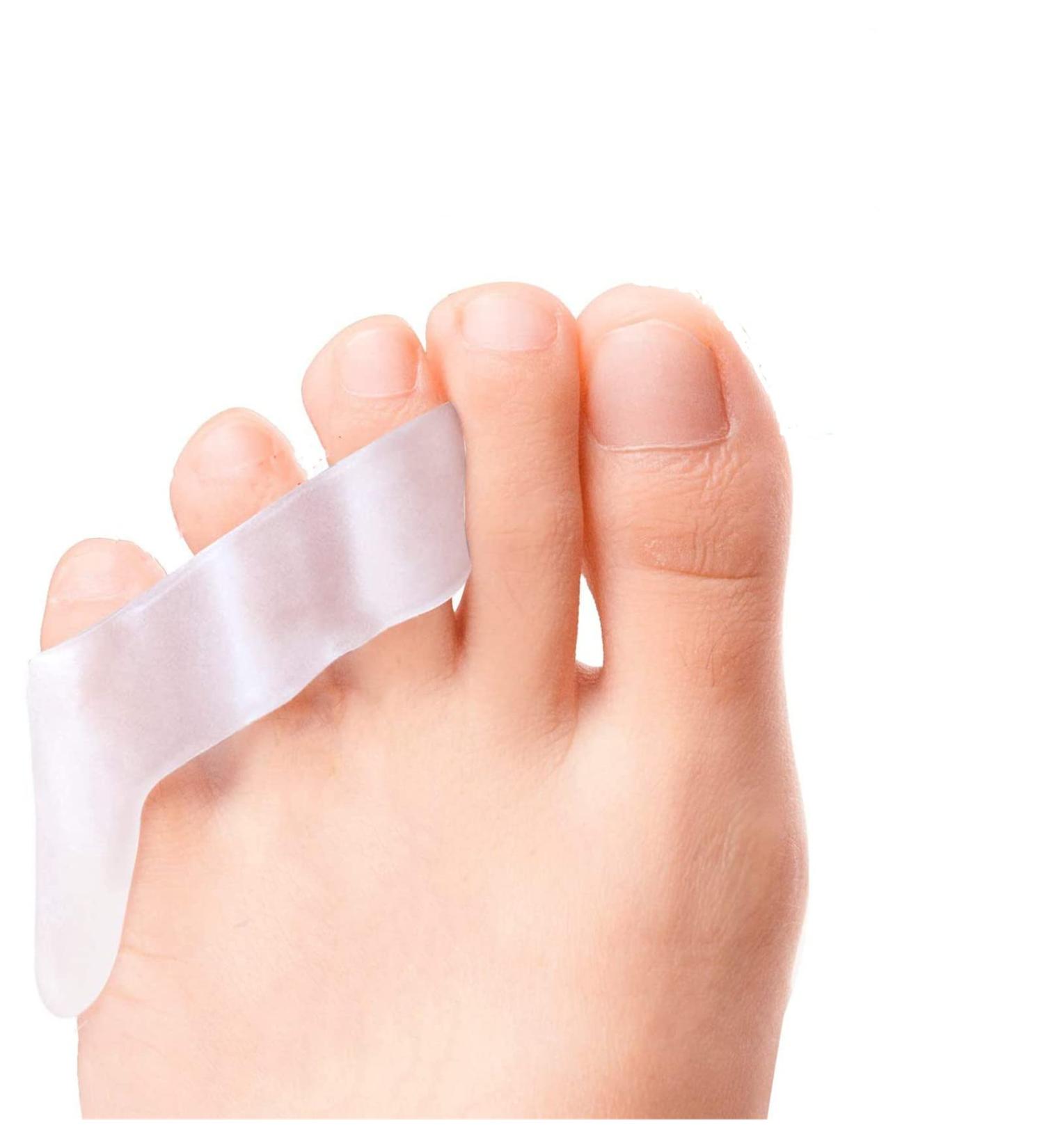 4 x Silicone Toe Separators for Little Toe Correction & Bunion Protection - Hallux Valgus Relief - Buy Online on GoSupps.com