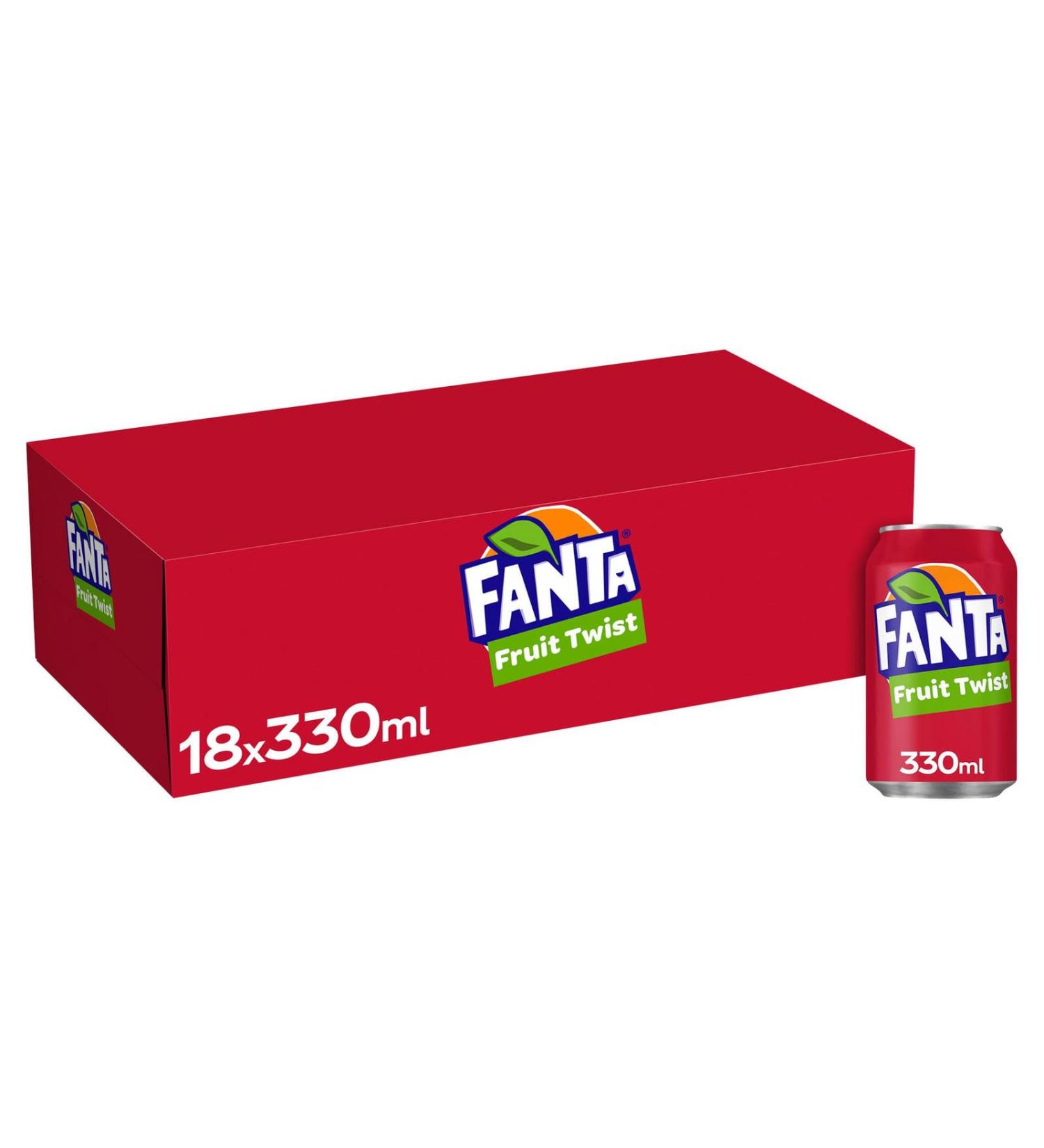 Generic Fanta Fruit Twist 18 x 330ml Multipack Cans