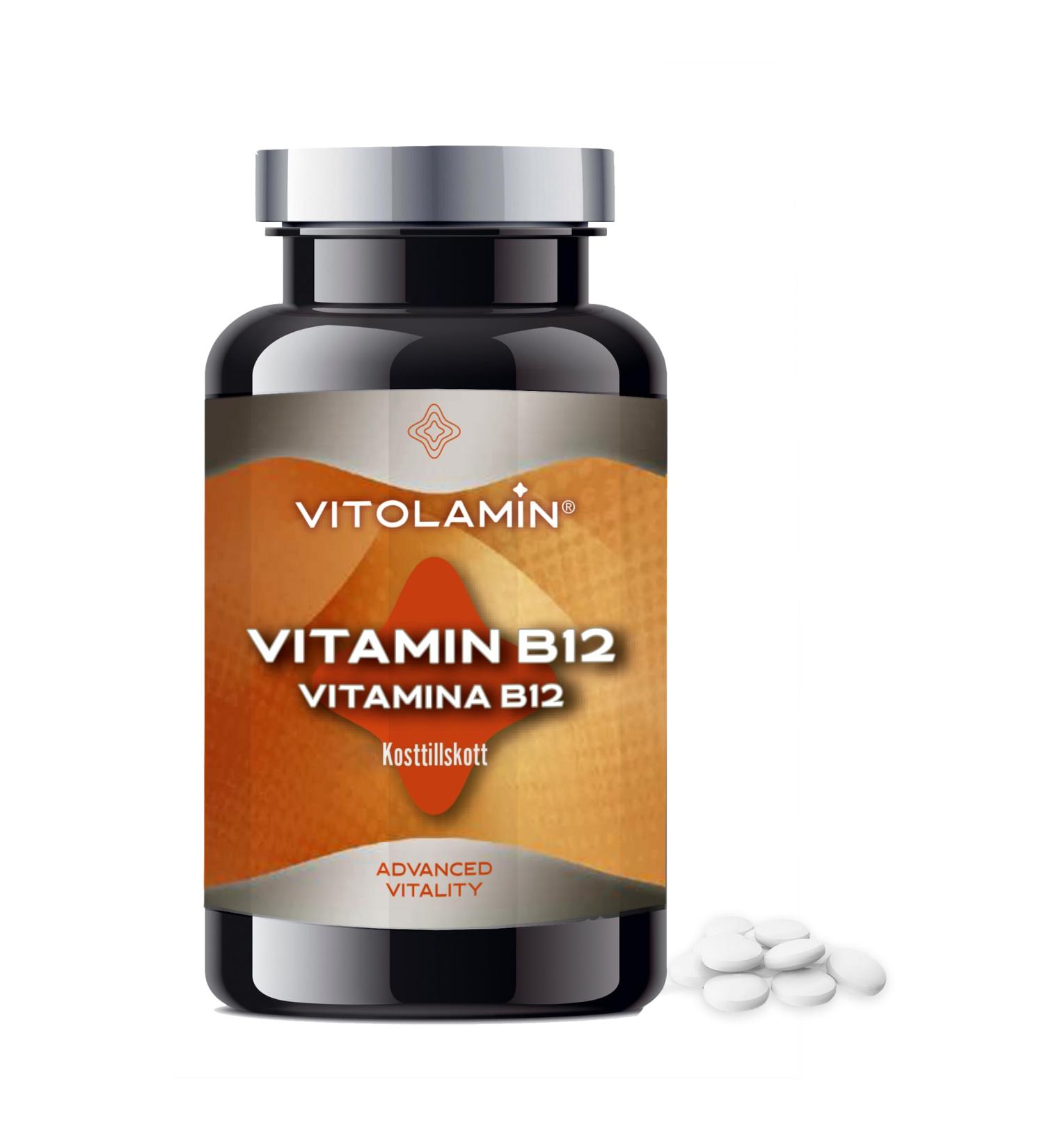 Serra Pamies Laboratories VITAMIN B12 VITOLAMIN 365 tablets Contributes to normal energy metabolism immune system and normal nerve function - Buy Online on GoSupps.com