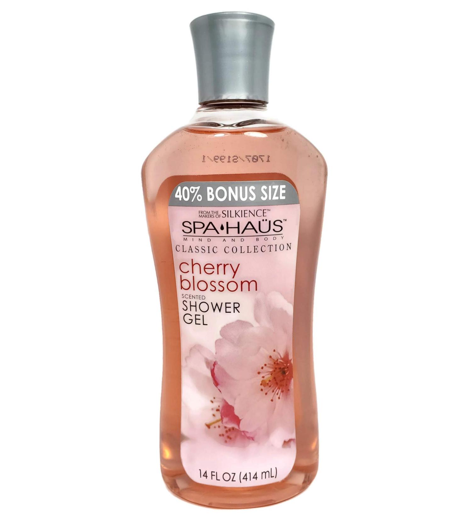 Shop Spa Haus Mind and Body Classic Cherry Blossom Scented Shower Gel - 14 FL Oz | International Shipping Available - Buy Online on GoSupps.com