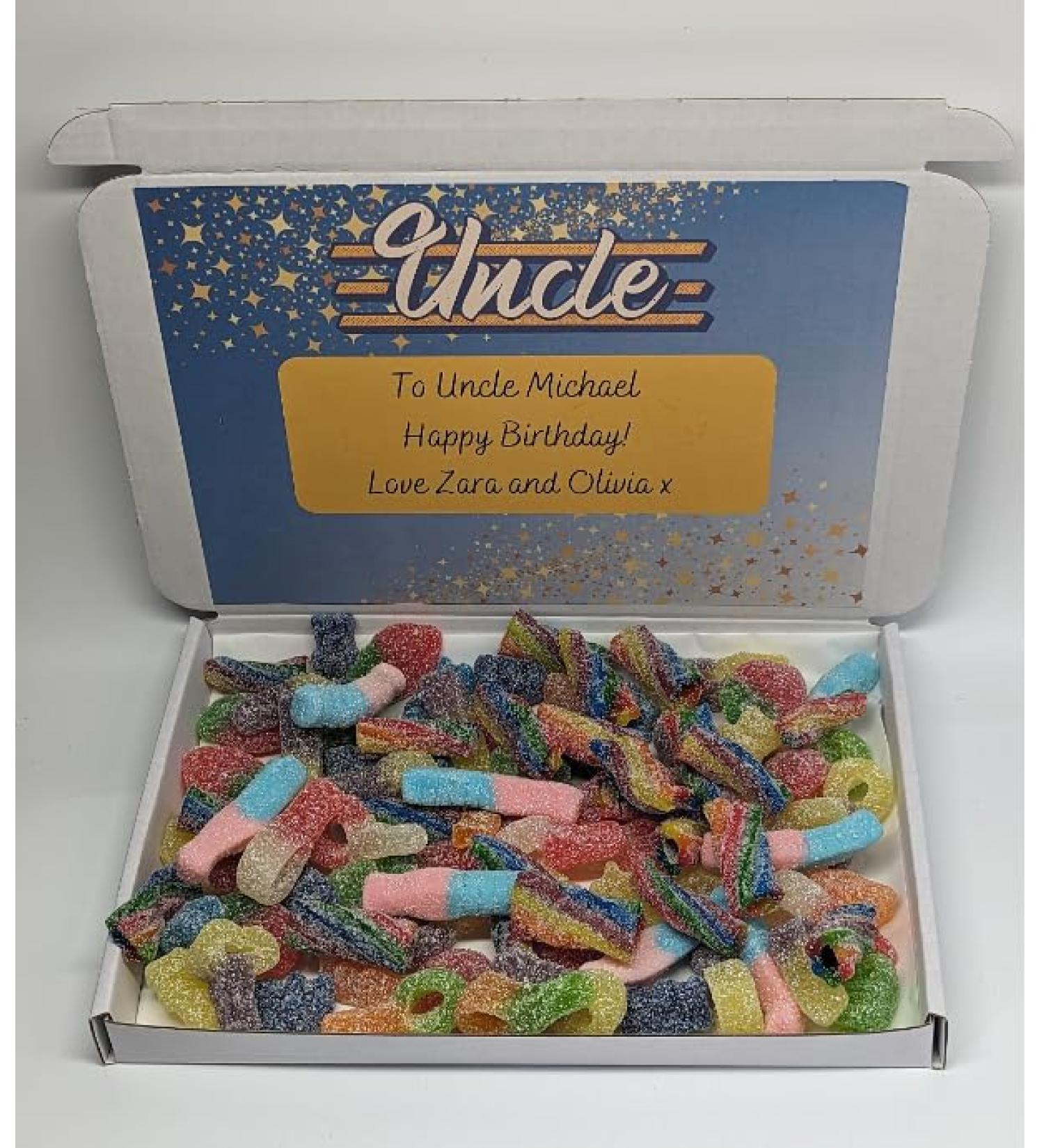 Uncle personalised sweet box| Uncle sweet box | Uncle birthday gift | Personalised uncle sweet gift | uncle birthday| Uncle