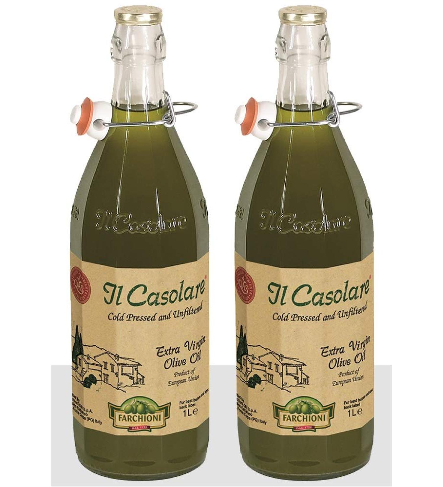 Farchioni Il Casolare Extra Virgin Olive Oil (1L) - Buy Pack of 2 | Premium Italian Olive Oil for International Shipping - Buy Online on GoSupps.com