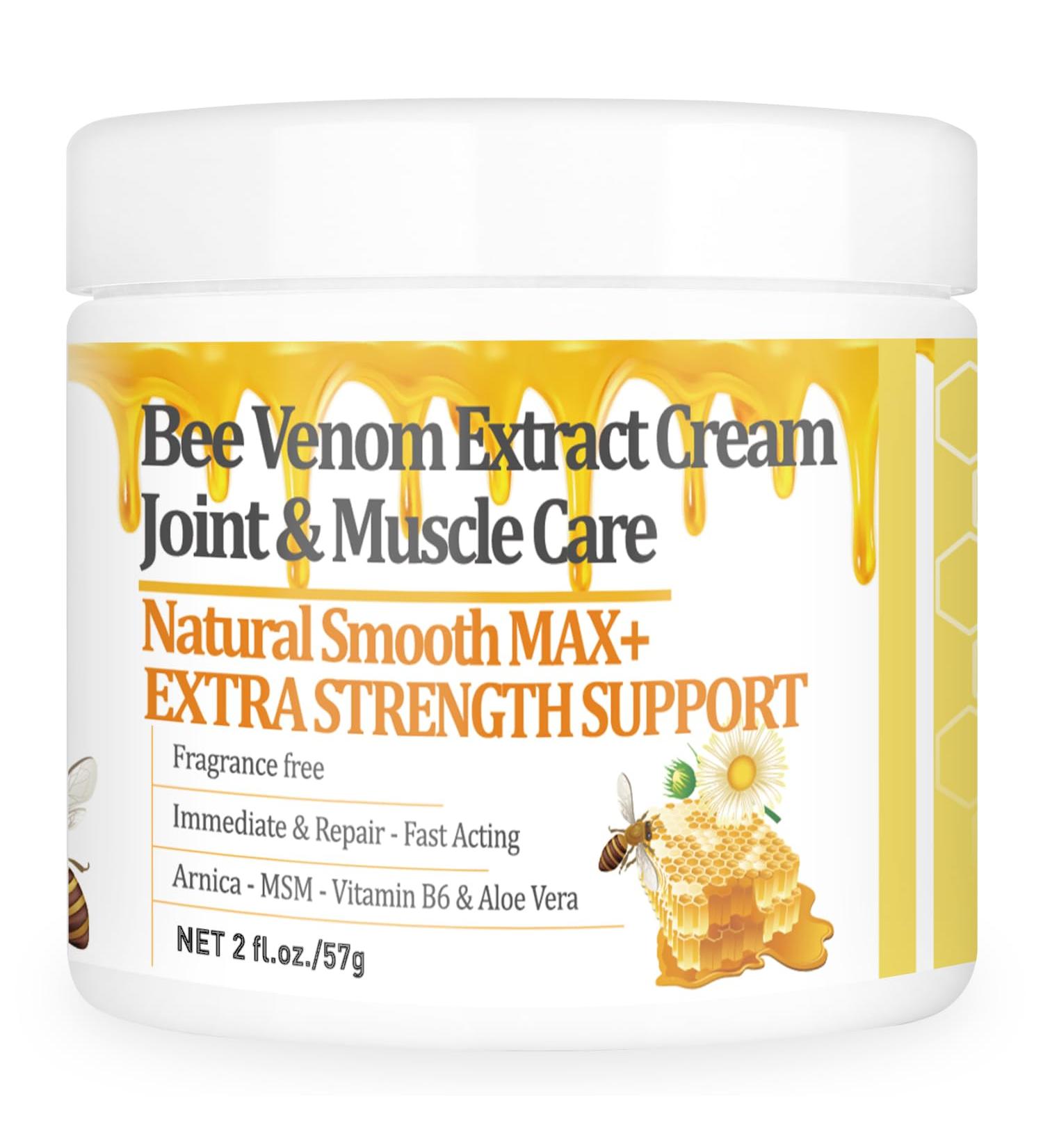 New Zealand Bee Venom Cream High Strength Recovery Muscle Joint Cream Natural Organic Soothe Back Neck Hands Feet Shoulder Leg Knee Ankle Pain 2 Fl Oz (Pack of 1) - Buy Online on GoSupps.com