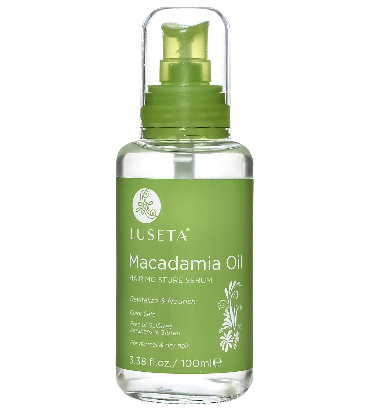 Luseta Macadamia Oil Hair Serum - Nourishing & Revitalizing for Normal & Dry Hair - 3.38oz | International Shipping Available - Buy Online on GoSupps.com