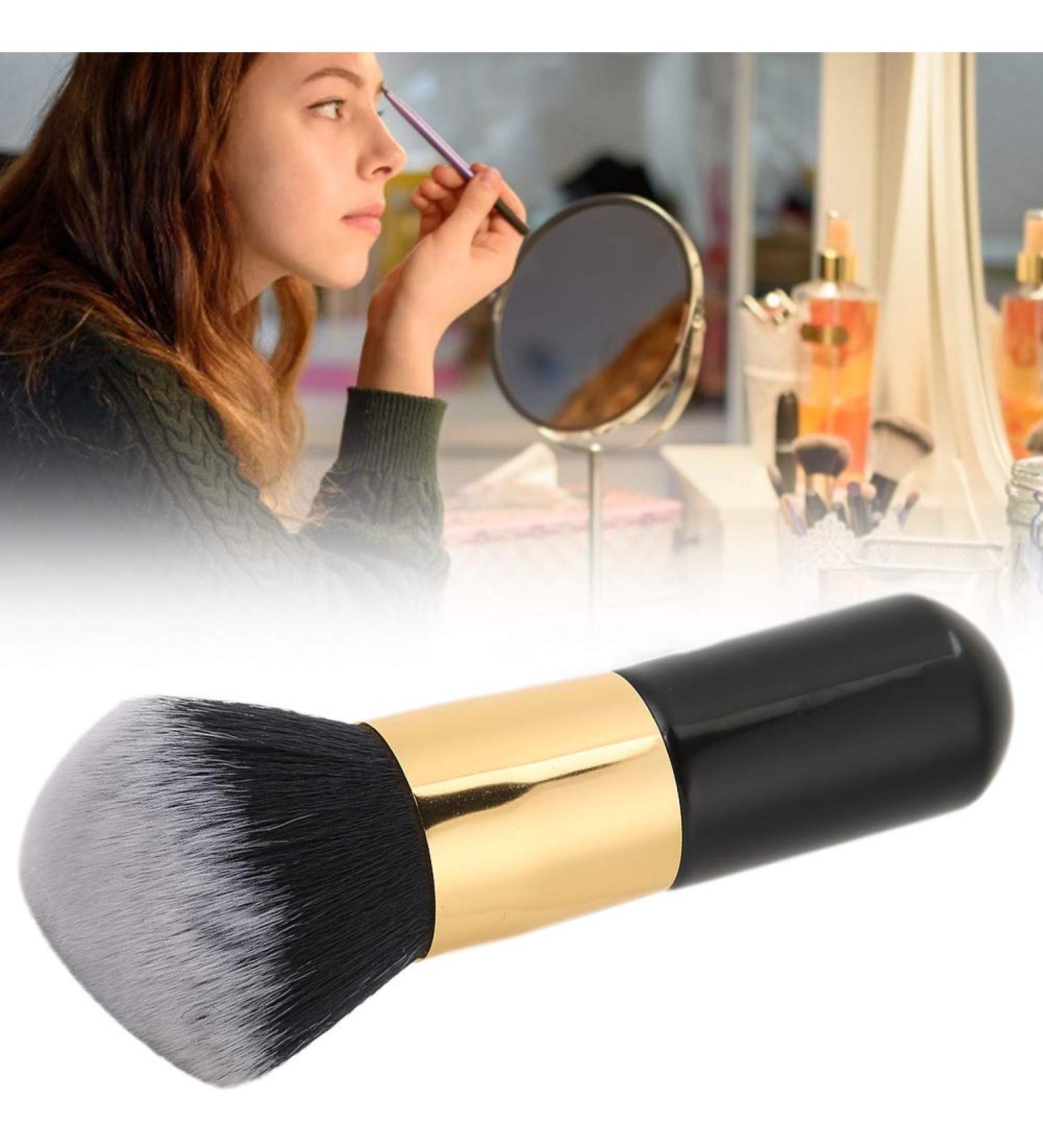 Soft Comfortable Large Loose Powder Makeup Brush | Long Hair Blush & Foundation Brush - Wet-Dry Cosmetic Tool for Flawless Application - Buy Online on GoSupps.com