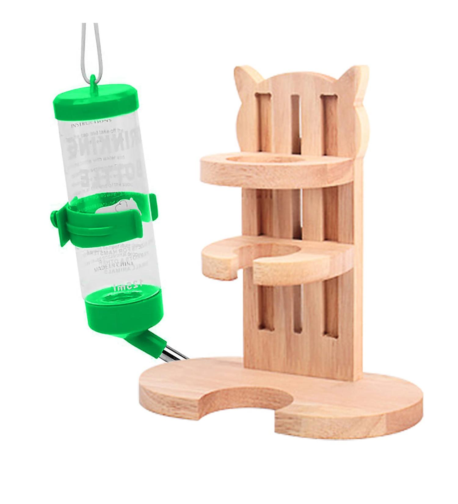 ALXFFBN Water Bottle with Stand for Small pet Rodents Hamster Water Dispenser with Stand Pet Auto Dispenser with Base Auto Dispenser for Small Animals(Random color of water cup) - Buy Online on GoSupps.com