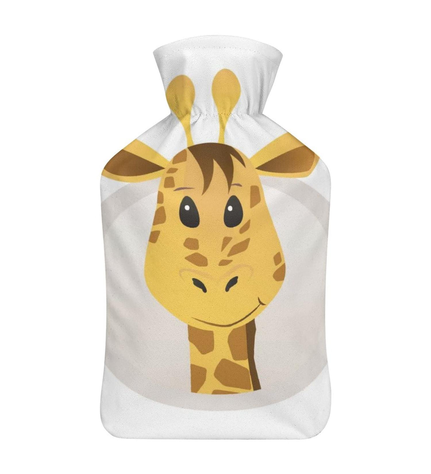 Giraffe Hot Water Bottle with Plush Cover | Cozy Hand Warmer for Adults & Kids - 26.5x15.3cm | International Shipping Available - Buy Online on GoSupps.com