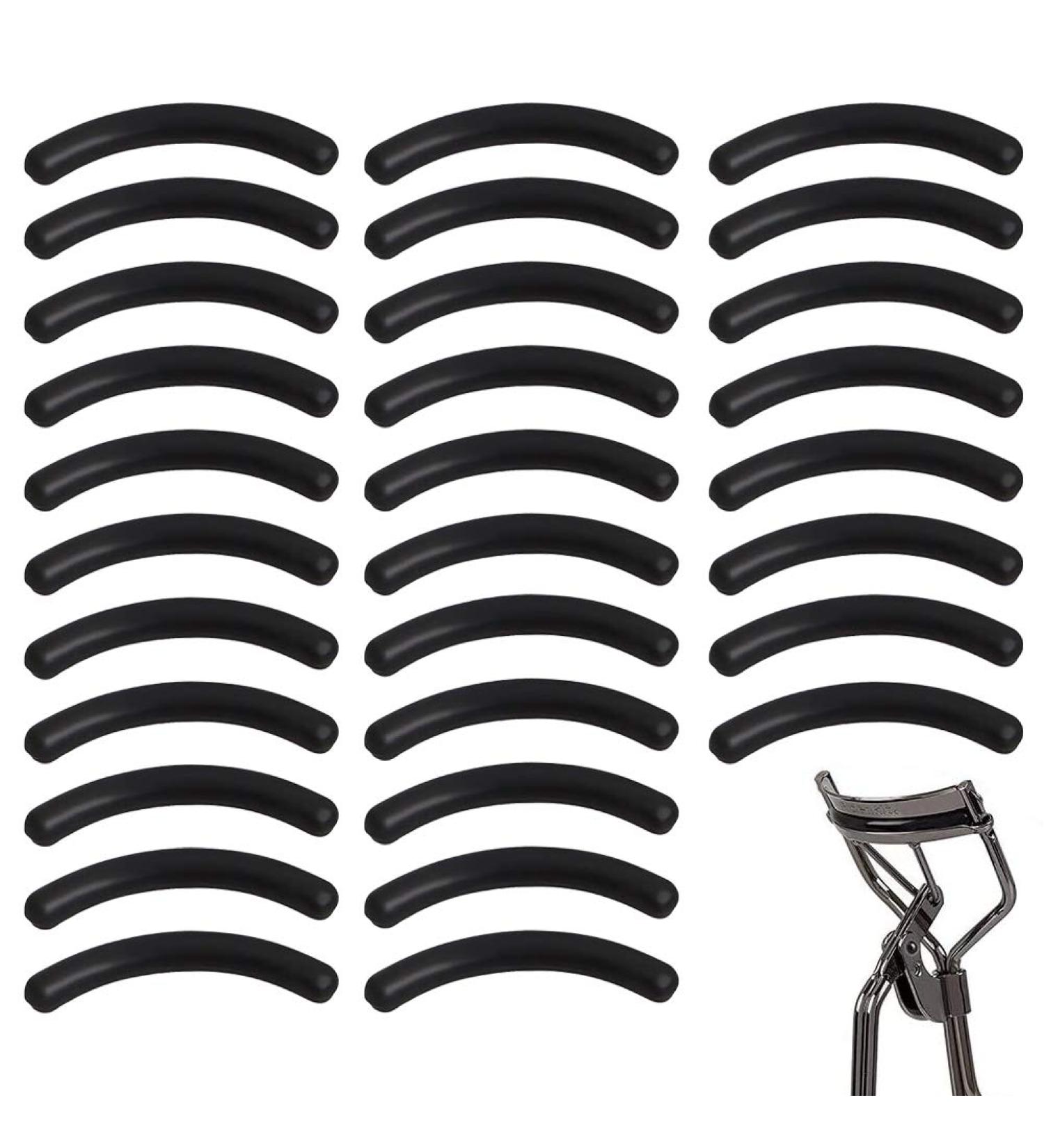 Juhonnz 30 Pack Eyelash Plier Replacement Pads - Silicone Rubber Eyelash Care Clips for Women - Durable & Refillable - Buy Online on GoSupps.com