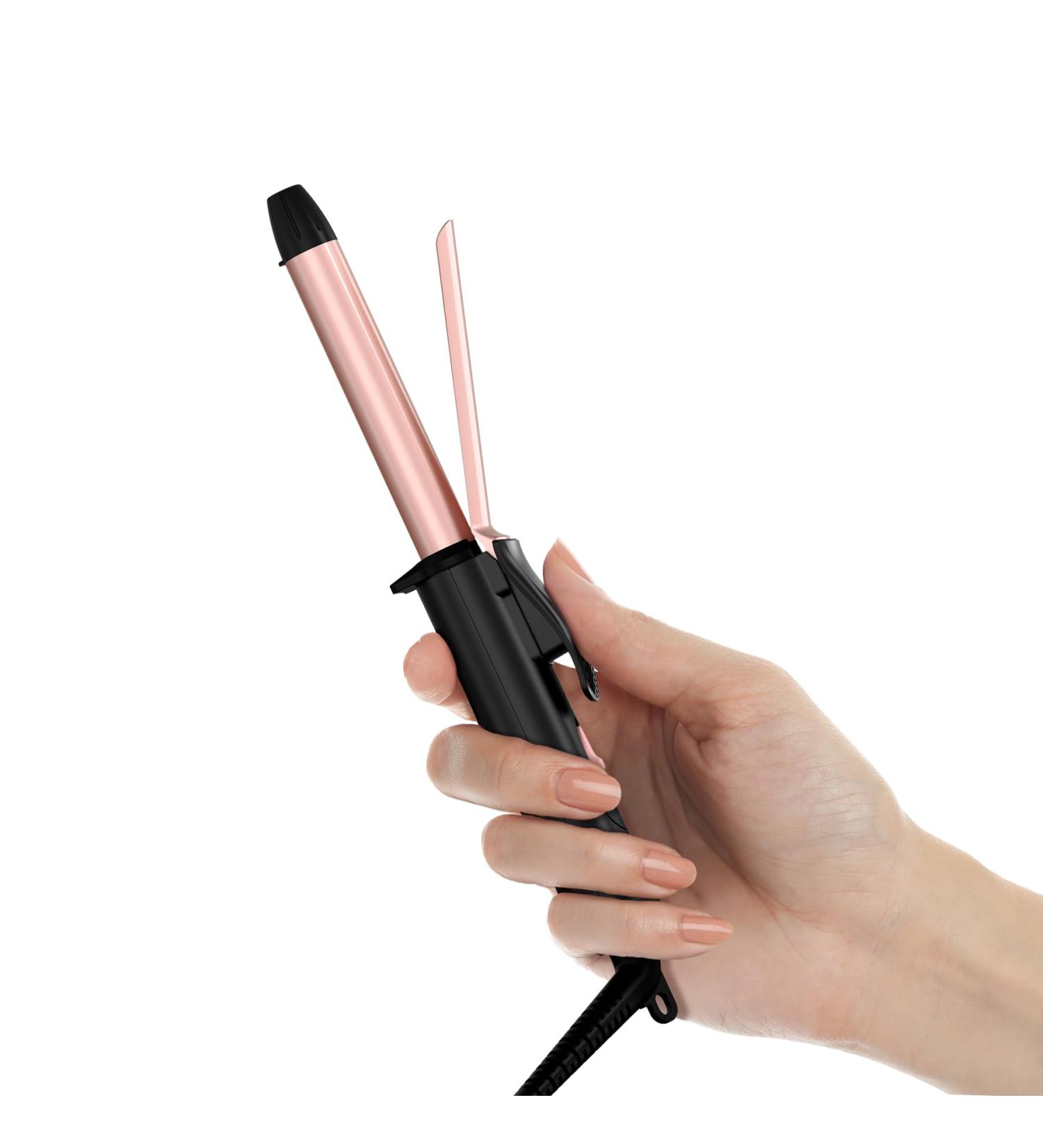 Travel Size Curling Iron - Dual Voltage Mini Curler for Short Hair 1/2 Inch Ceramic Barrel with Keratin & Argan Oil - Perfect for On-the-Go Styling - Buy Online on GoSupps.com